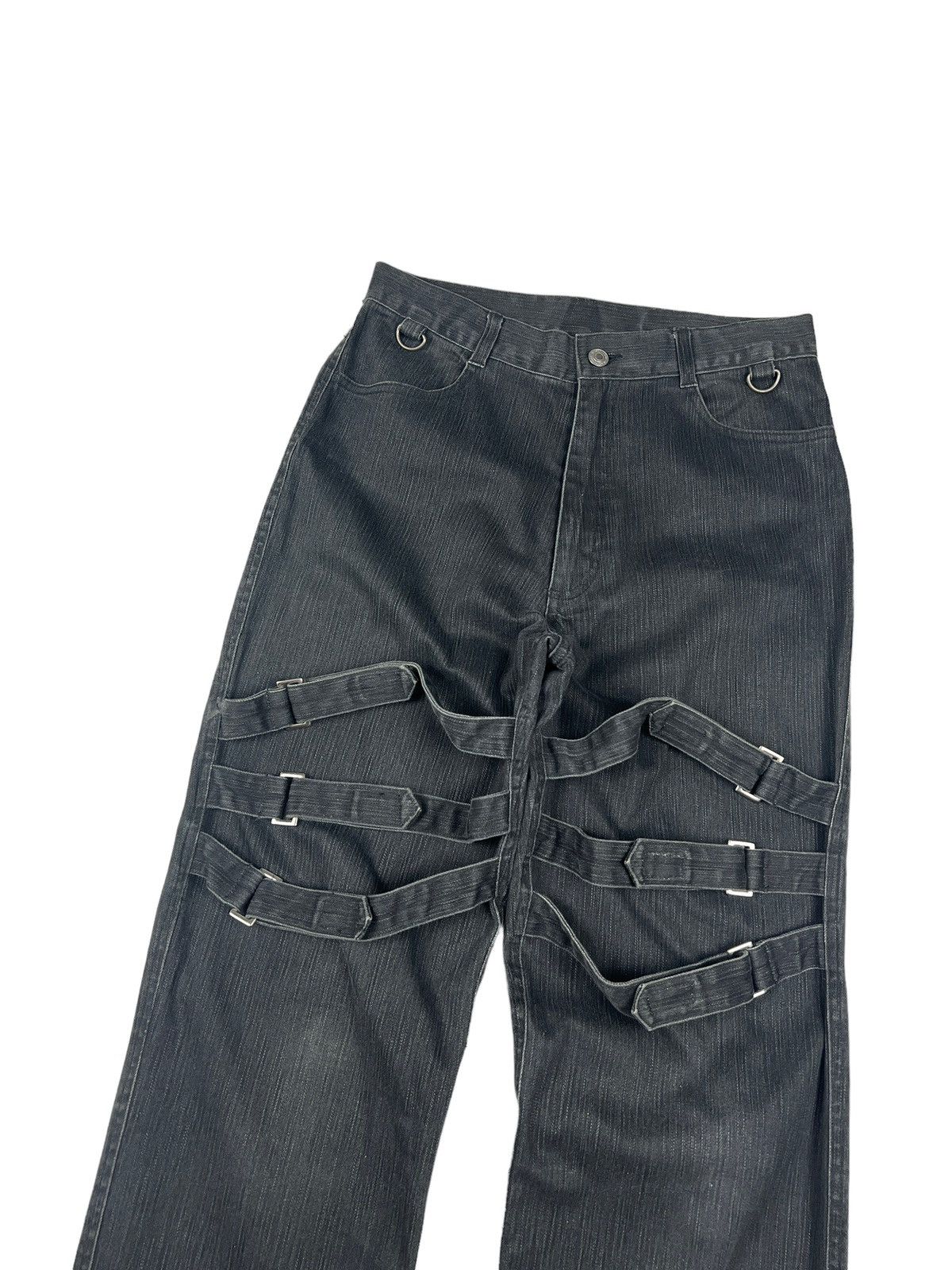 Japanese Brand Slash Number 🇯🇵 Bondage Denim Size US 29 - 7 Thumbnail