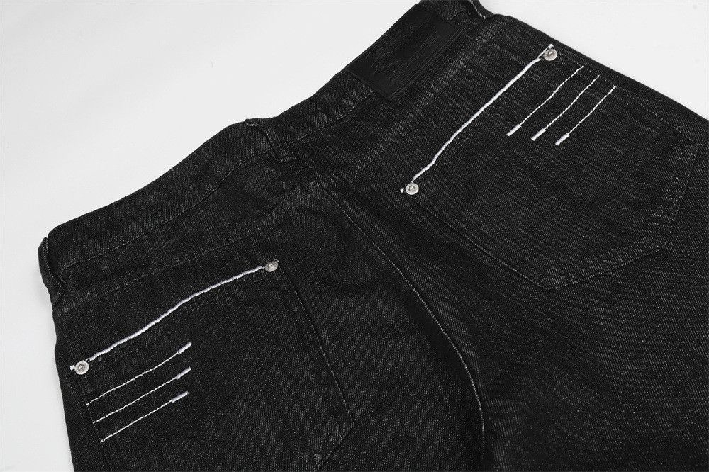 Japanese Brand Men's American Loose-Fit Casual Wide-Leg Flared Jeans Size US 32 / EU 48 - 4 Thumbnail