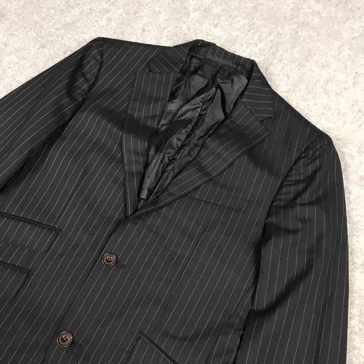 Burberry × Japanese Brand Burberry striped wool Blazer coat jacket Size US M / EU 48-50 / 2 - 2 Thumbnail