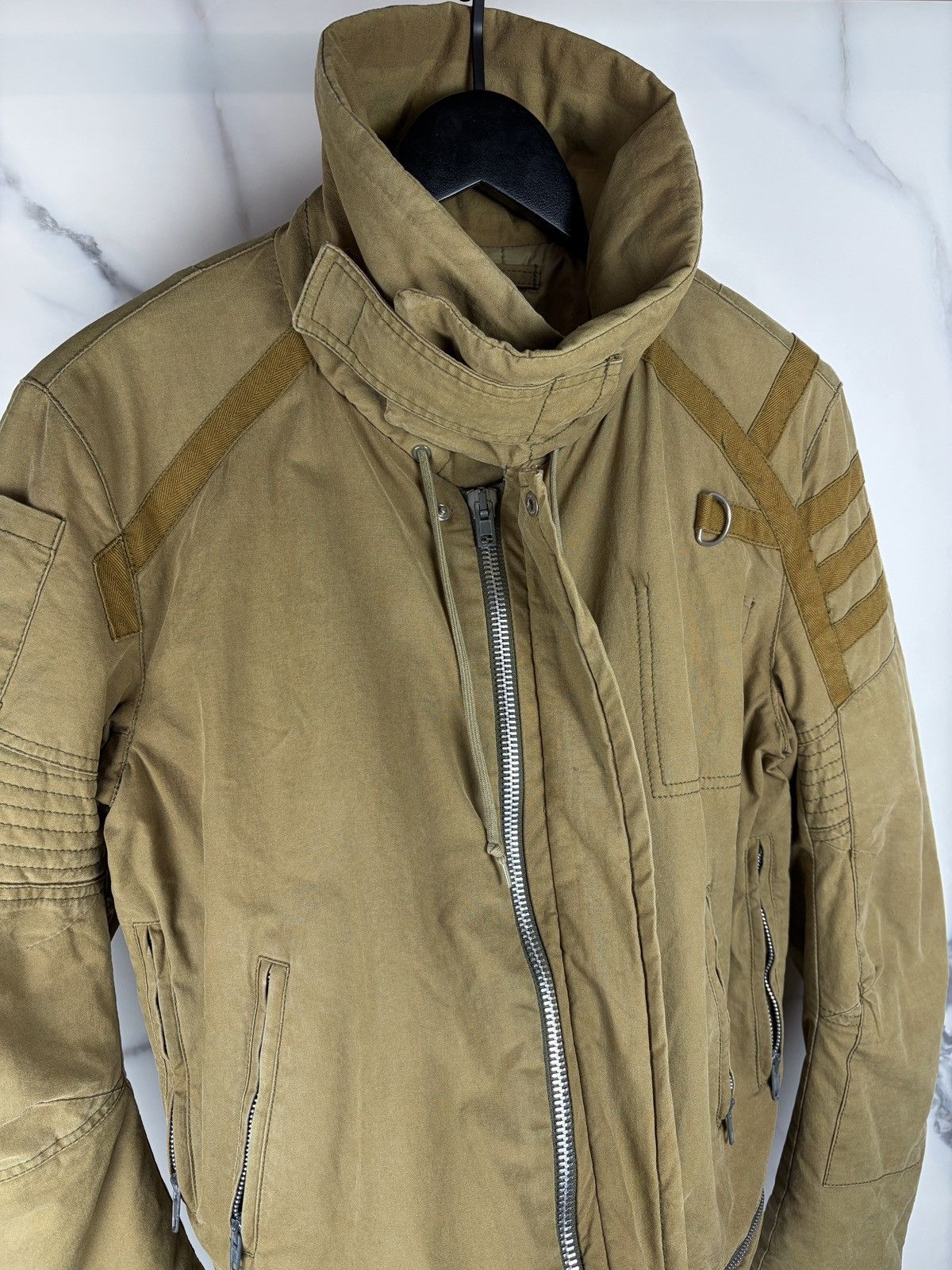 Helmut Lang AW99 Helmut Lang Astro Biker Bomber Jacket High Neck Size US S / EU 44-46 / 1 - 7 Thumbnail