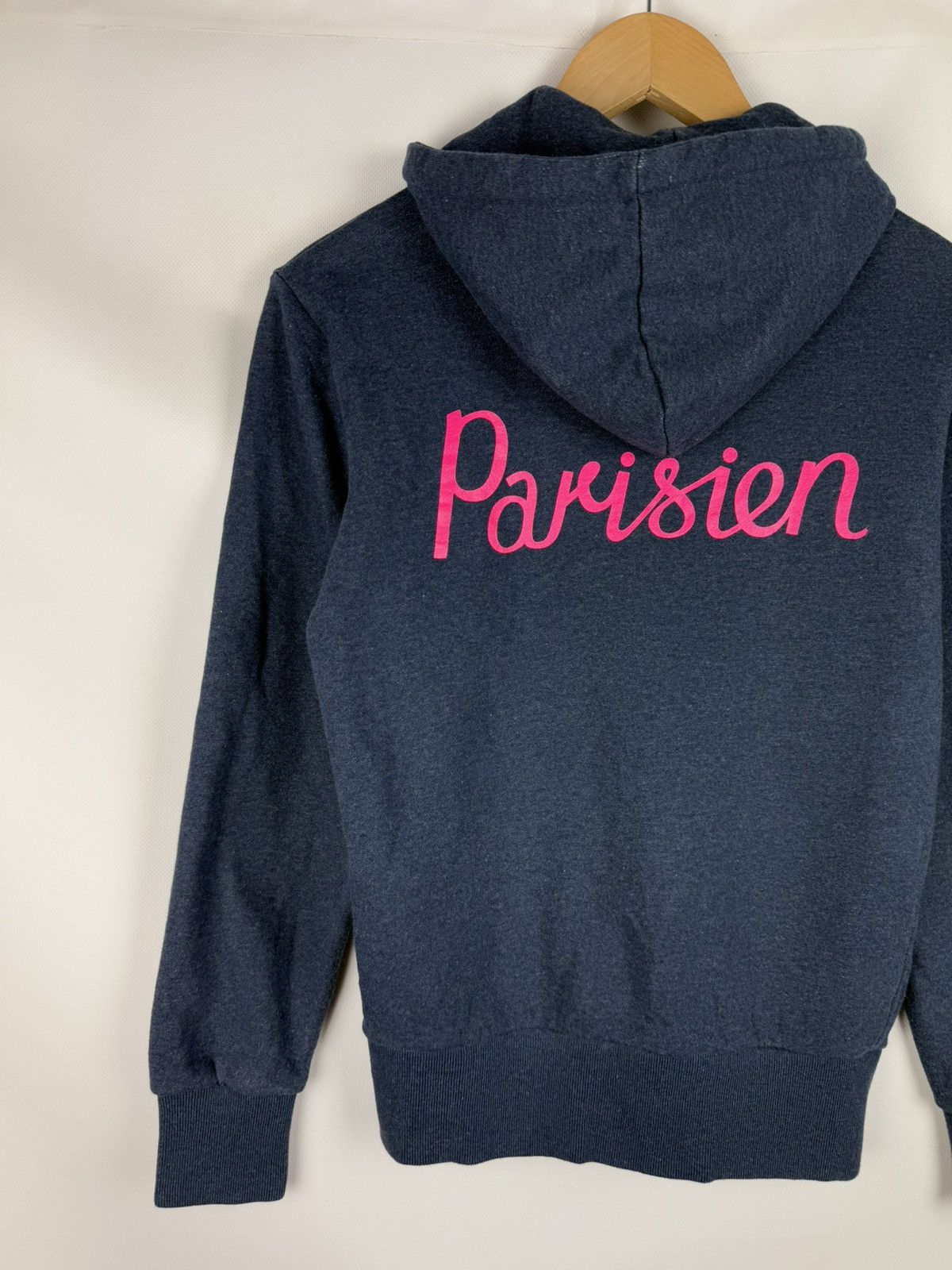 Maison Kitsune Maison Kitsune Parisien Logo Unisex Full Zip Hoodie Size Xs Size US XS / EU 42 / 0 - 14 Thumbnail