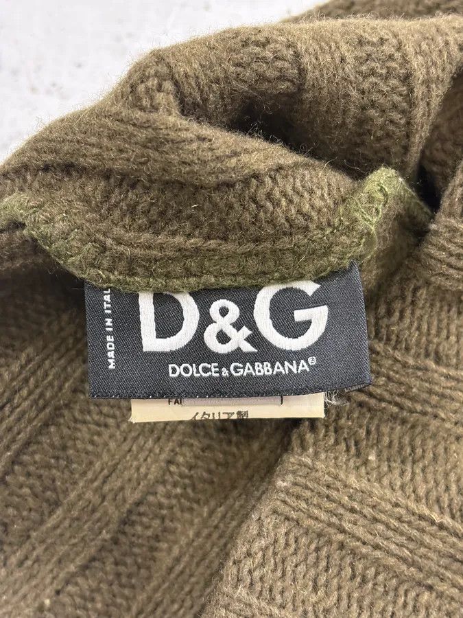 Dolce & Gabbana AW2003 Dolce & Gabbana Khaki Wool Beanie Size ONE SIZE - 7 Thumbnail