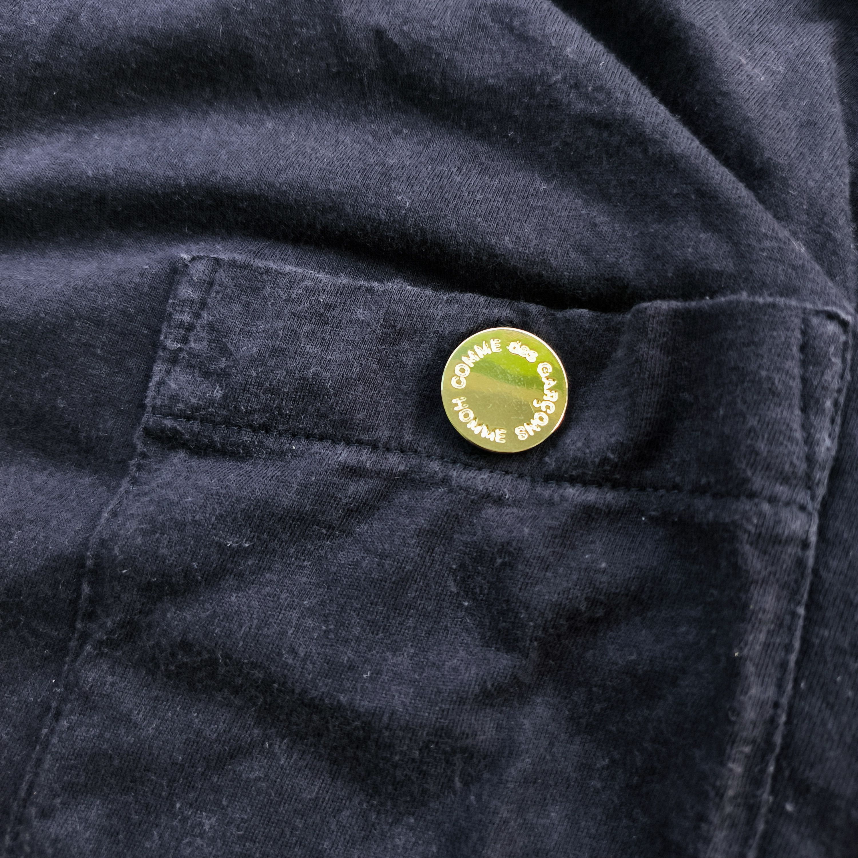 Comme des Garcons Vintage 1990s Comme Des Garcons Homme Polo Shirt Size US L / EU 52-54 / 3 - 2 Thumbnail