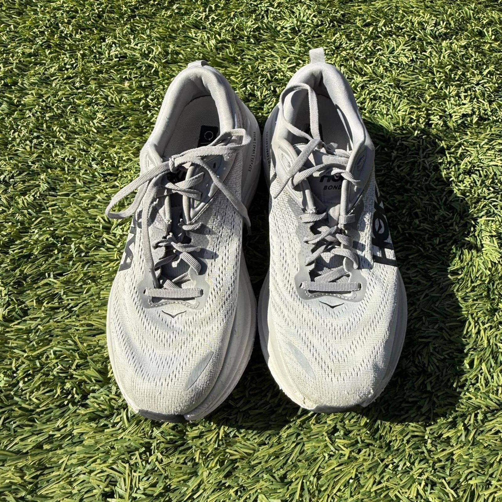 Hoka Hoka One One Clifton 9 Running Light Grey White Size US 9 Size US 9 / EU 42 - 2 Thumbnail