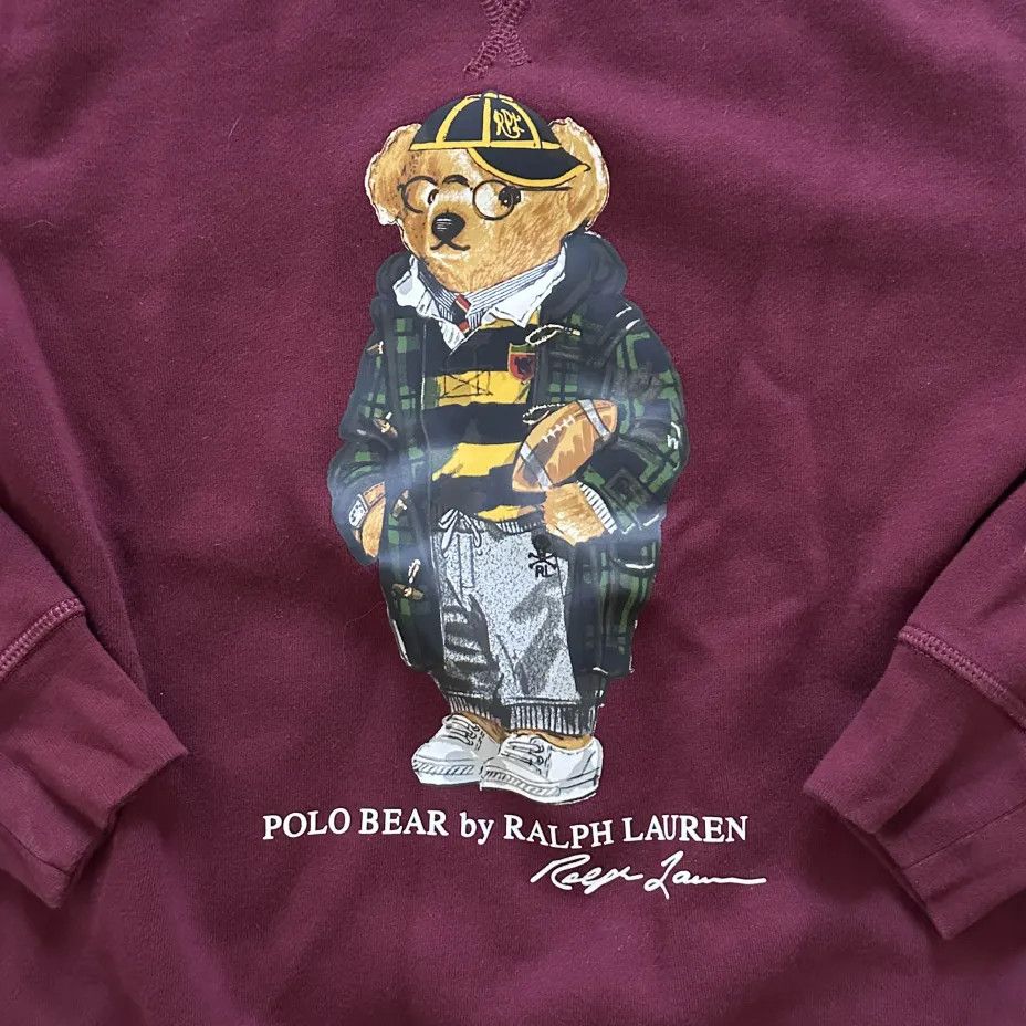 Polo Ralph Lauren Polo Ralph Lauren Game Day Polo Bear Sweatshirt Size US M / EU 48-50 / 2 - 2 Thumbnail