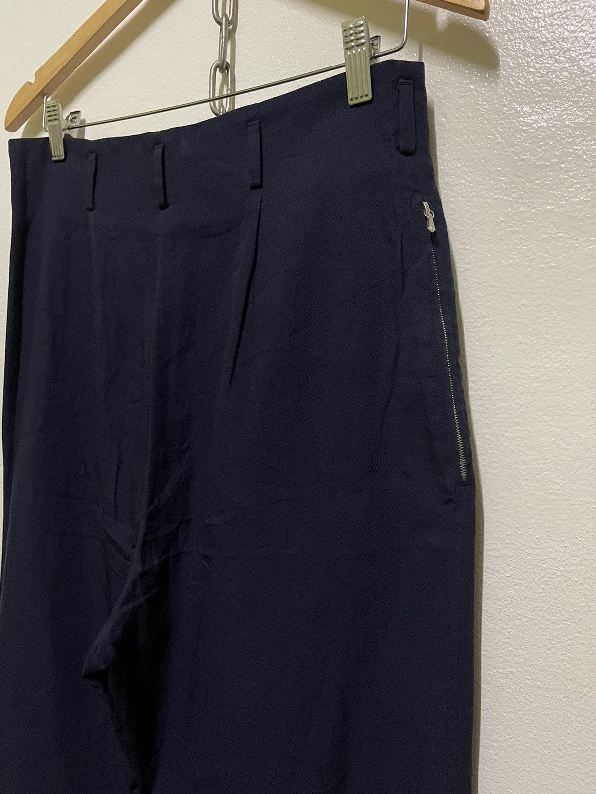 Katharine Hamnett London × Vintage Katharine Hamnett 90s Wool Pants Size 30" / US 8 / IT 44 - 12 Thumbnail