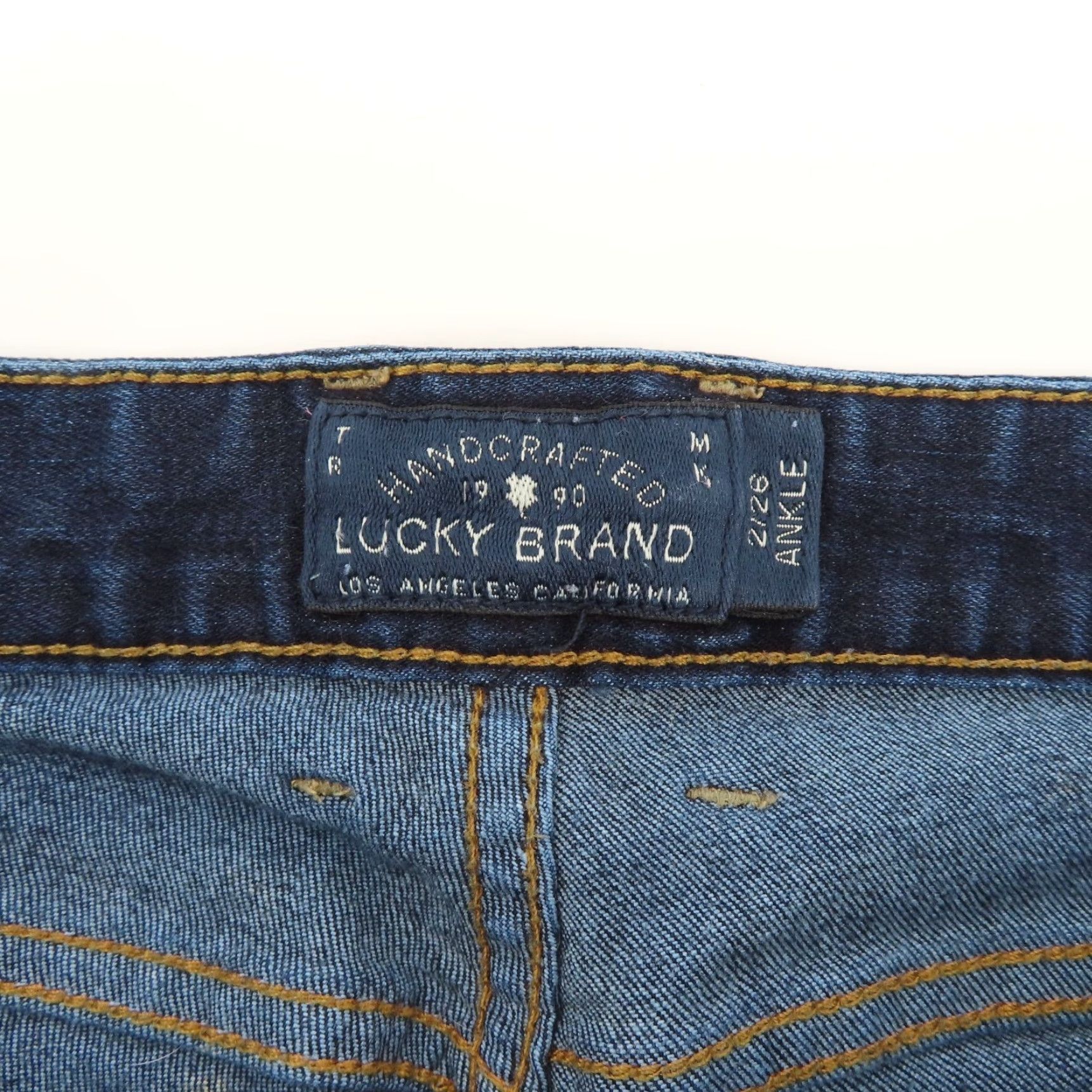 Lucky Brand Lucky Brand Lolita Skinny Womens Jeans Ankle 29in Inseam Blue Denim 2 Regular 5-Pocket Size 26" / US 2 / IT 38 - 6 Thumbnail