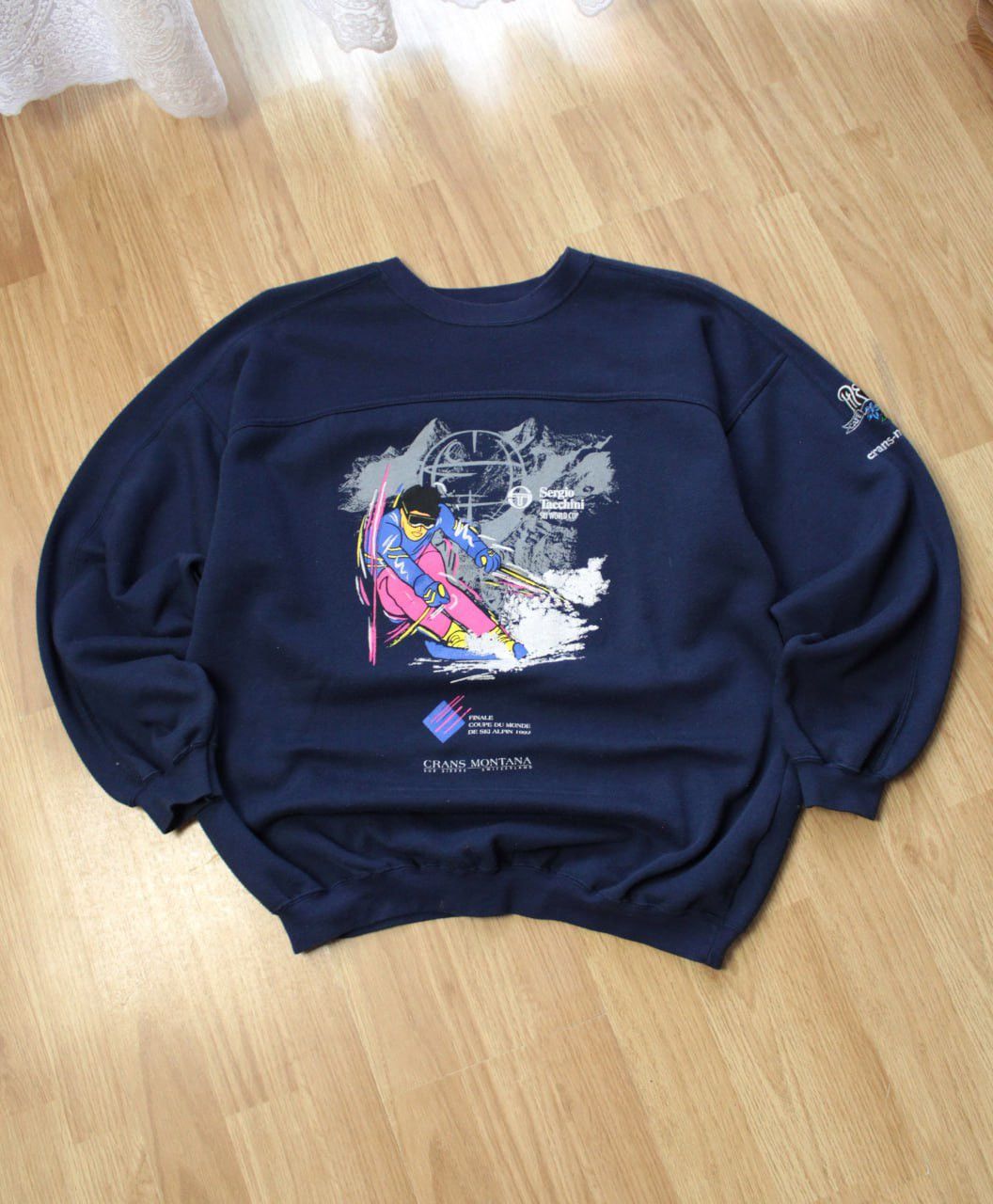 Sergio Tacchini 🔥 Sergio Tacchini Ski World Cup 1992 FIS RARE Sweatshirt Size US M / EU 48-50 / 2 - 1 Thumbnail