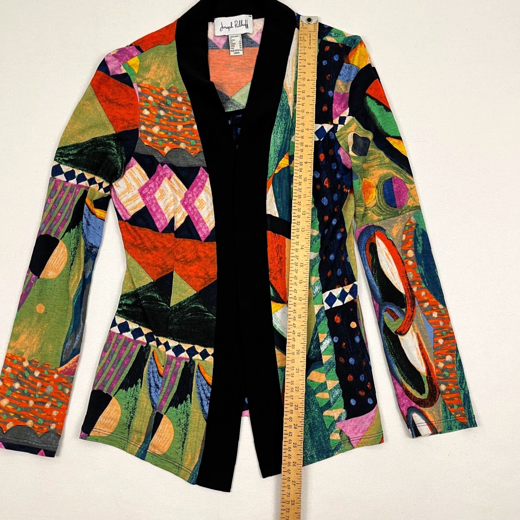 Joseph Ribkoff VINTAGE Joseph Ribkoff Blouse W/ Built in Tank Womens US 4 Abstract Artsy Bold Statement Size S / US 4 / IT 40 - 4 Thumbnail