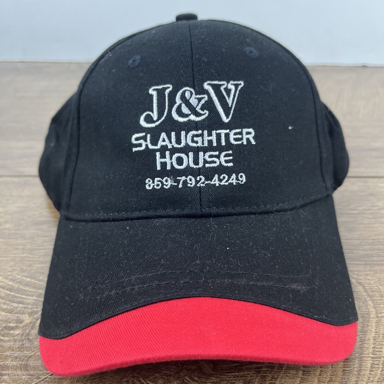 Other JV Slaughter House Hat J&V Black Cap Hat Adjustable Hat Blac Size ONE SIZE - 4 Thumbnail