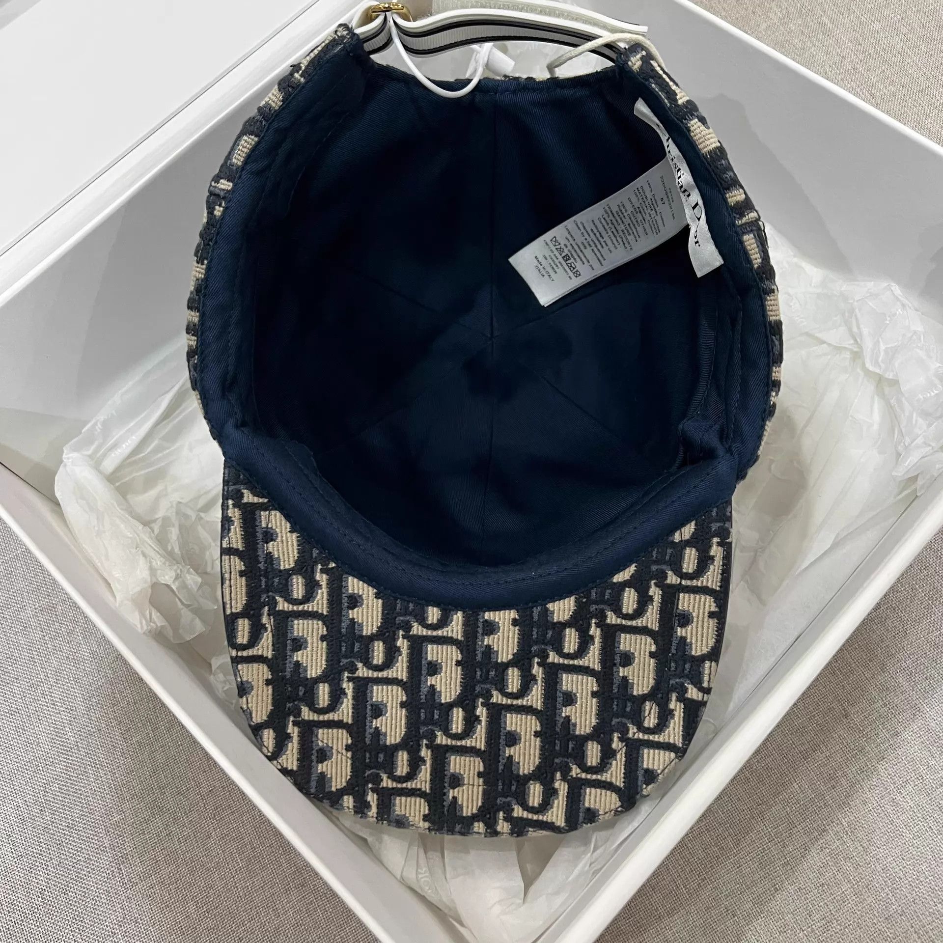 Dior Dior Oblique Baseball Cap 99 New 57 Adjustable Size ONE SIZE - 6 Thumbnail