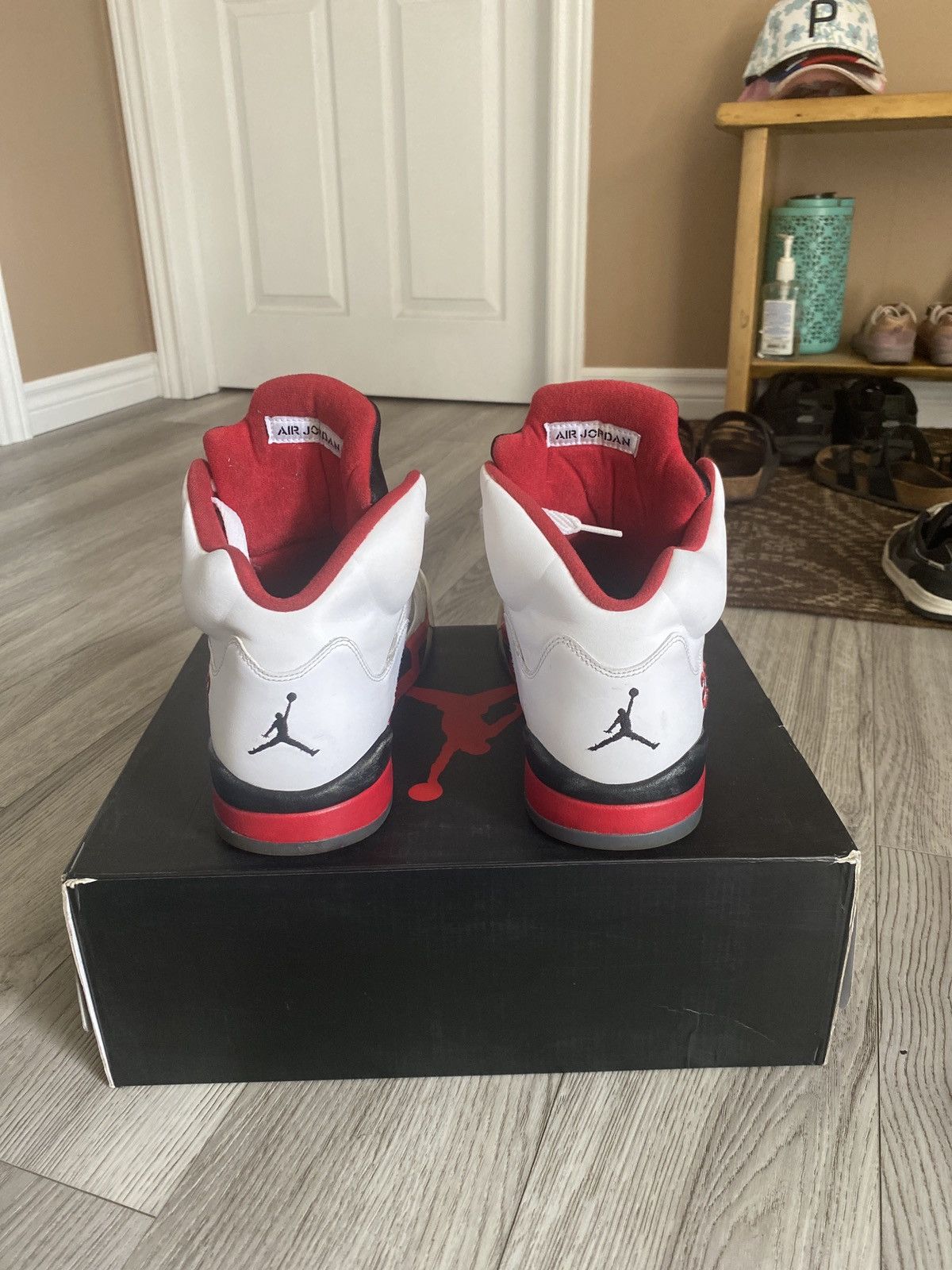 Jordan Brand × Nike Jordan 5 fire reds black toung. (2013 edition) Size US 12 / EU 45 - 11 Thumbnail