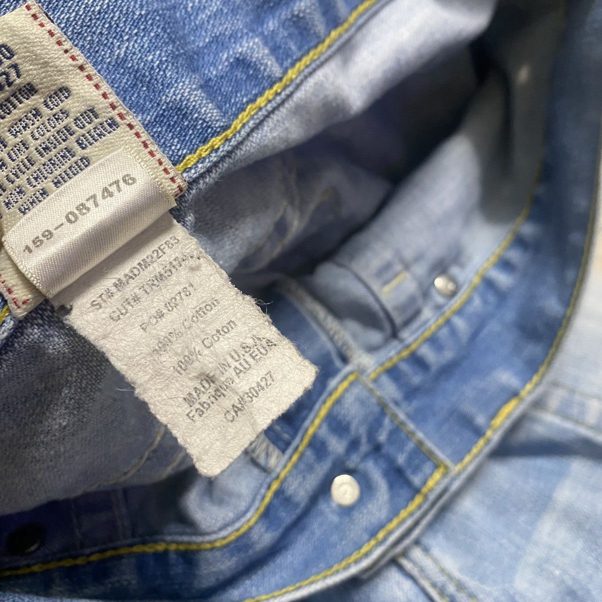 True Religion Vintage True Religion Distressed Denim Flare Jeans Size US 35 - 24 Thumbnail