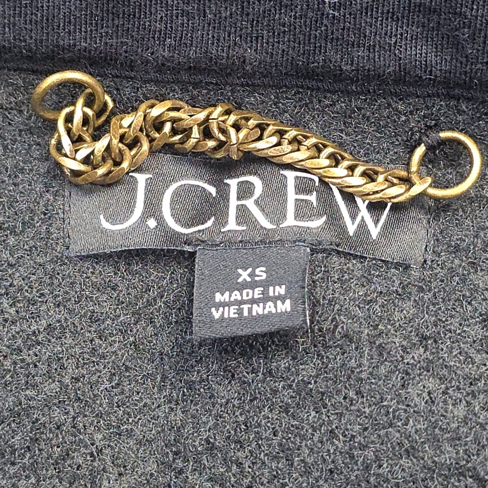 J.Crew J.CREW Boucle Shirt Jacket XS Black Pockets Chore Poly Shirt Jacket Women XS Black Pockets Button Mid-Length Long Sleeve Regular Size XS / US 0-2 / IT 36-38 - 6 Thumbnail