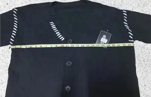 VIBE Latest Collection Hype Black Cardigan Knitwear Jumper Size US L / EU 52-54 / 3 - 3 Thumbnail