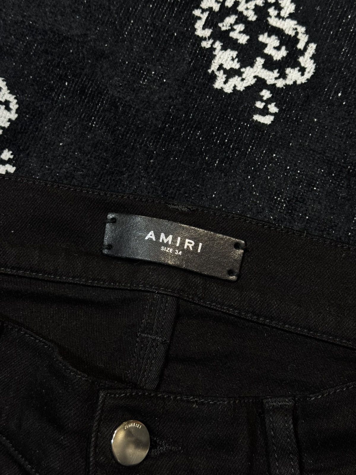 Amiri AMIRI CRYSTAL PAINT SPLATTERED JEANS Size US 34 / EU 50 - 11 Thumbnail