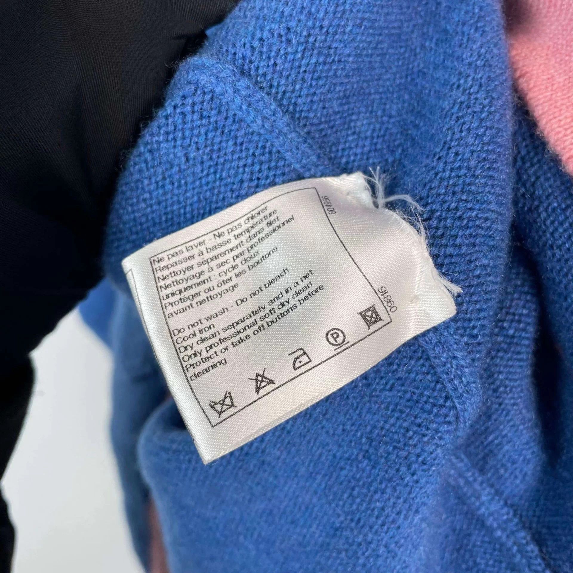Chanel Chanel blue pink colorblocked knit cardigan 36 Size XS / US 0-2 / IT 36-38 - 5 Thumbnail