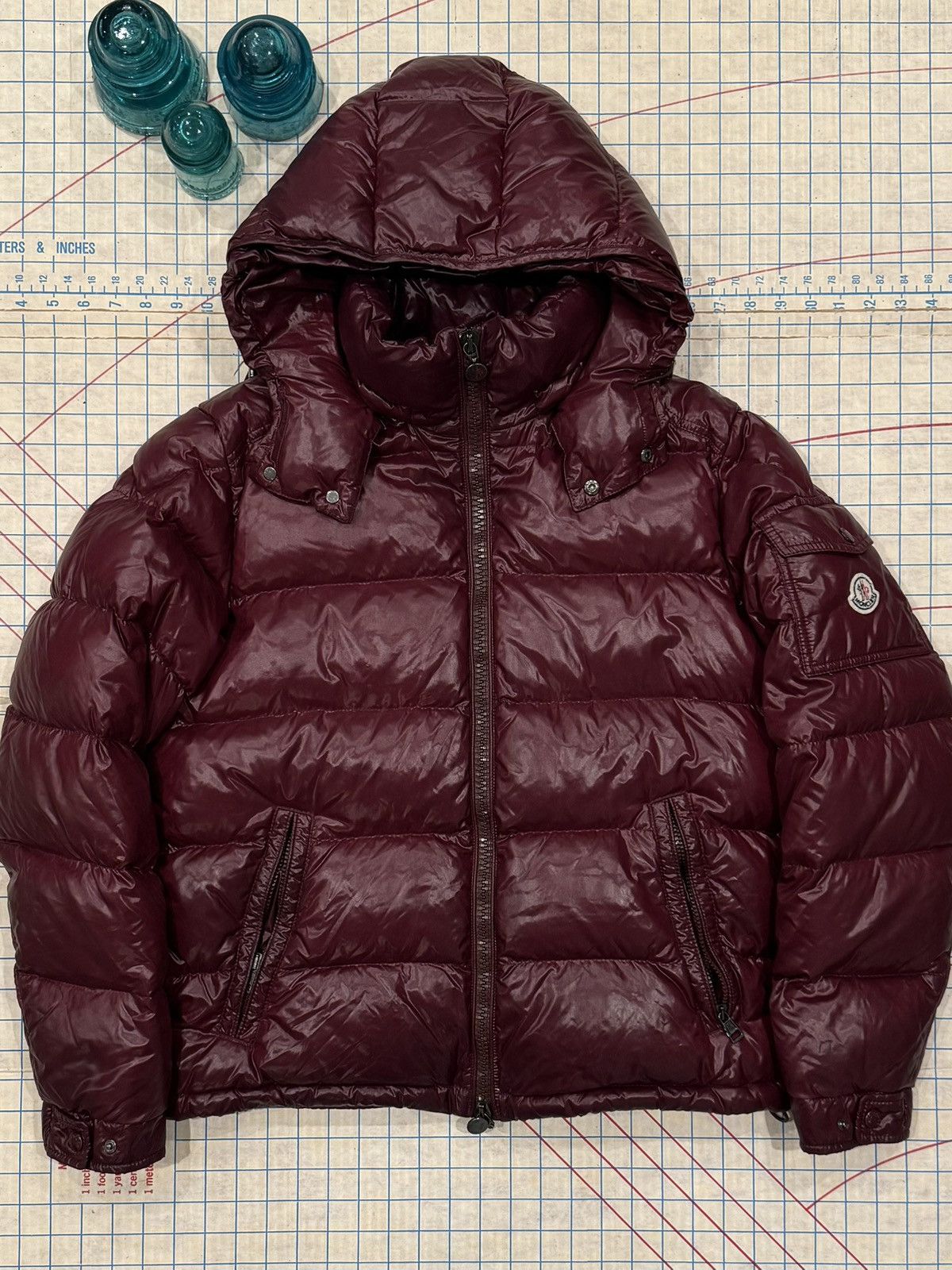 Moncler Moncler Maya Giubbotto Jacket Dark Red Size 2 Fits Medium Size US M / EU 48-50 / 2 - 2 Thumbnail