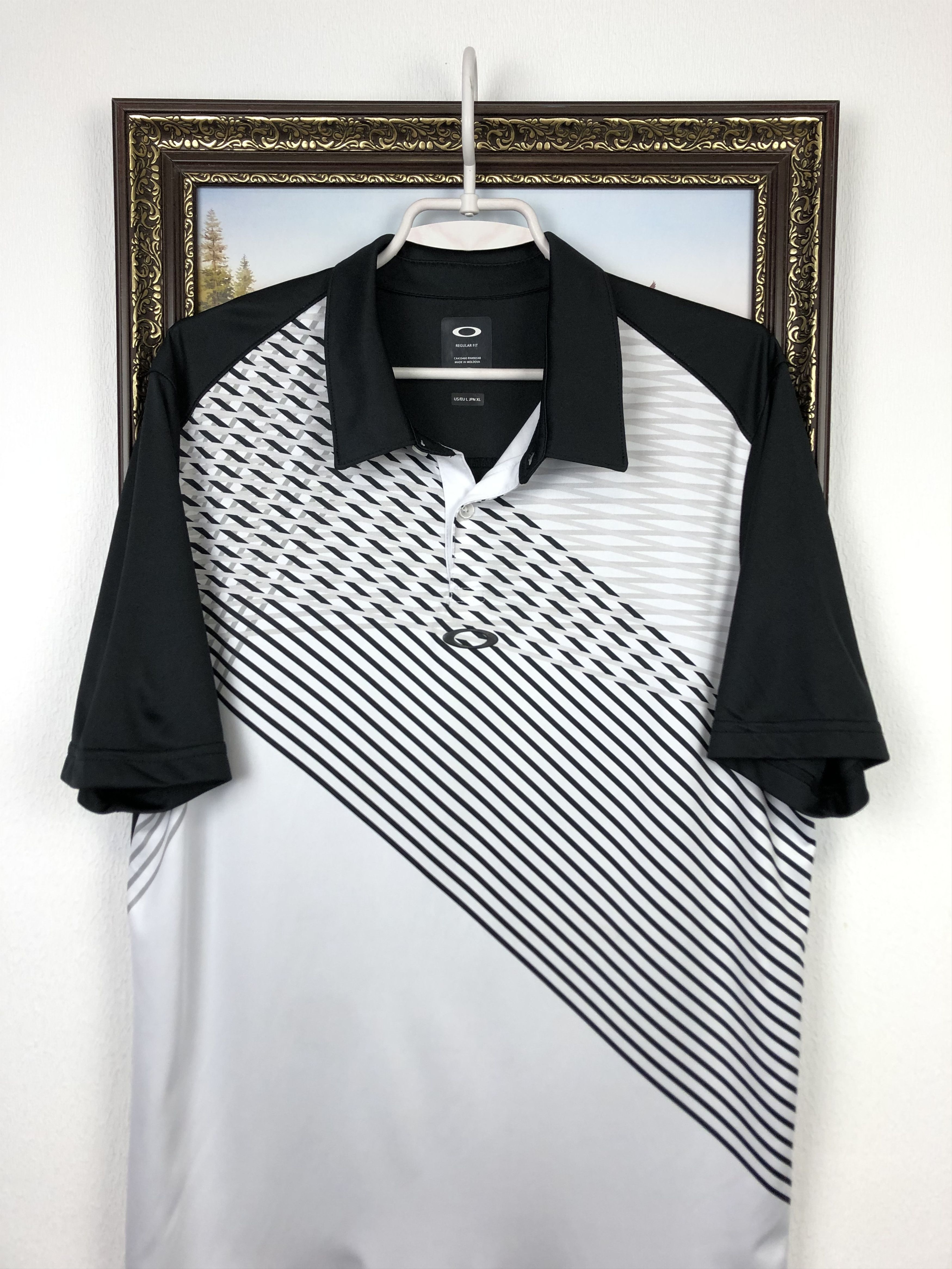 Oakley Oakley Polo Sport Shirt Black White RunY2K Drill Tee Size US L / EU 52-54 / 3 - 2 Thumbnail