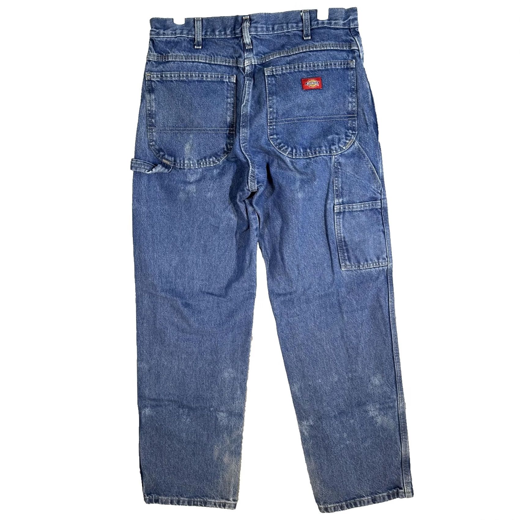 Dickies Dickies Carpenter Jeans Mens 36x30 Blue Denim Workwear 100% Cotton W918 Regular Rise 5-Pocket USA 90s Mens Size US 36 / EU 52 - 2 Thumbnail