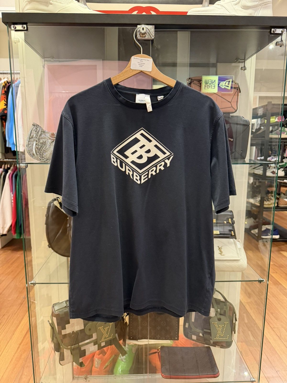 Burberry Burberry TB Graphic Logo Tee - Navy Size US M / EU 48-50 / 2 - 1 Thumbnail