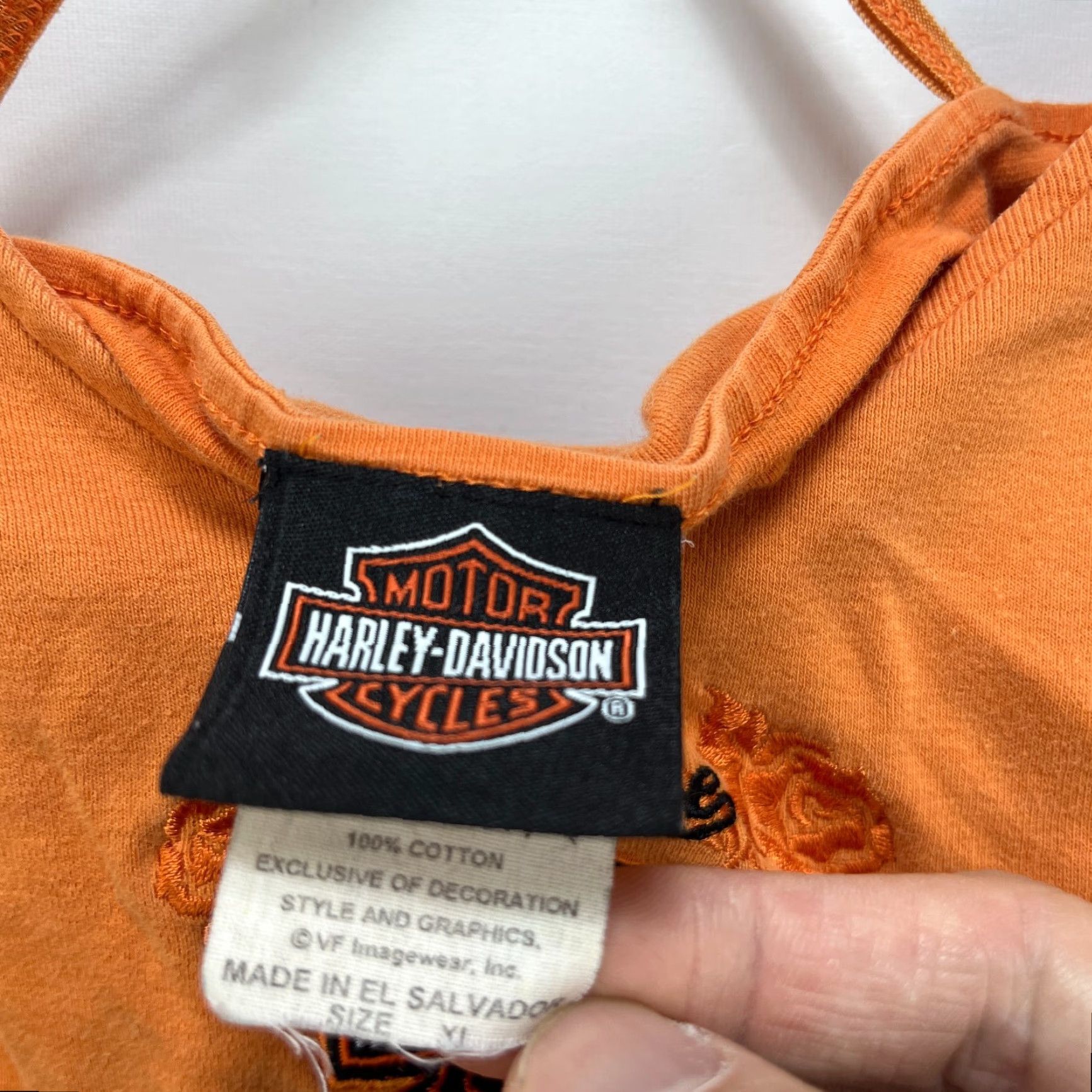 Harley Davidson VINTAGE Harley-Davidson Tank Top Shirt Womens XL Orange Harley-Davidson Tank Top Shirt Womens XL Orange 90s? Size XL / US 12-14 / IT 48-50 - 3 Thumbnail