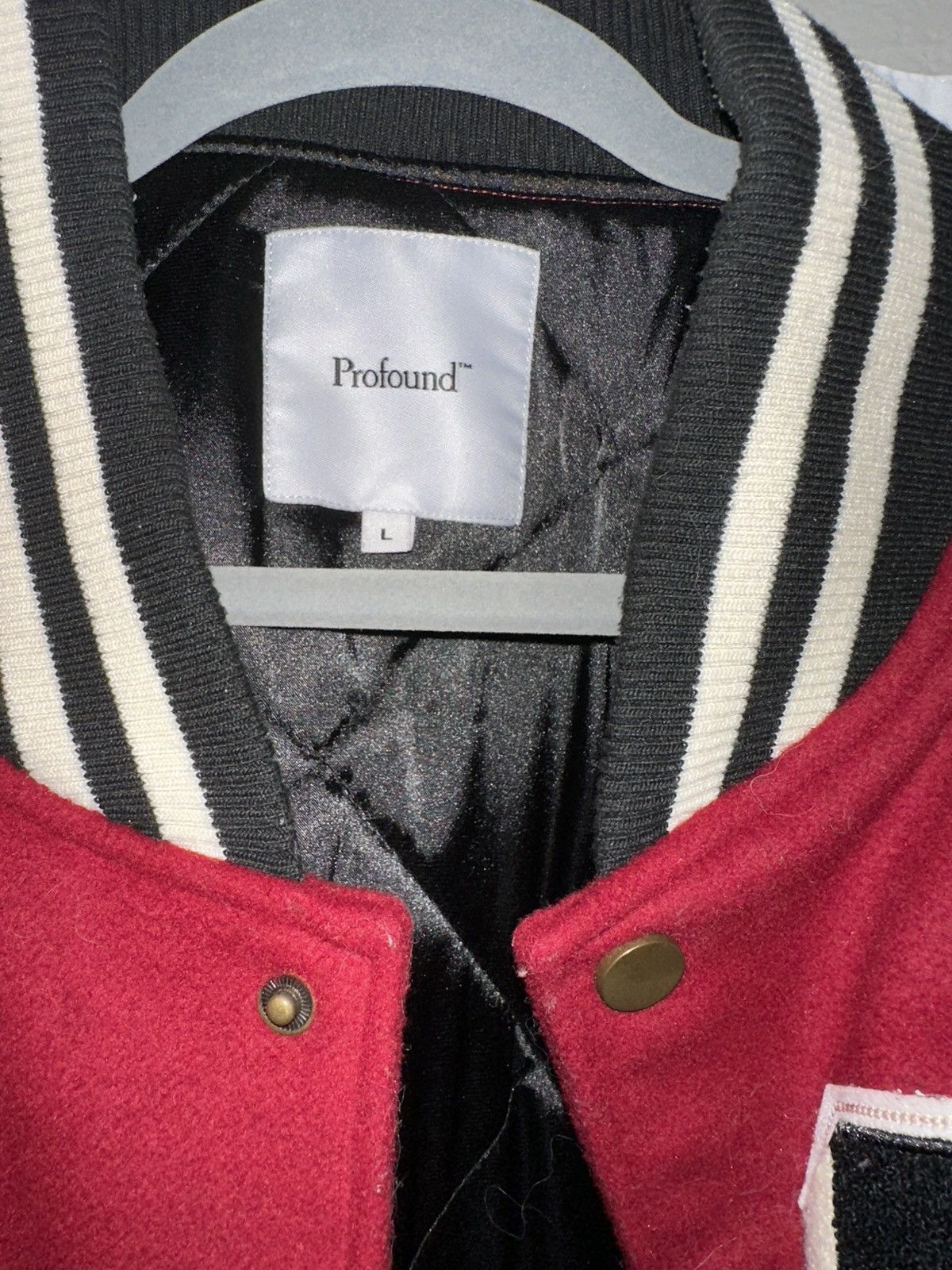 Profound Aesthetic Profound (Found) Letterman Varsity Jacket Size US L / EU 52-54 / 3 - 4 Thumbnail