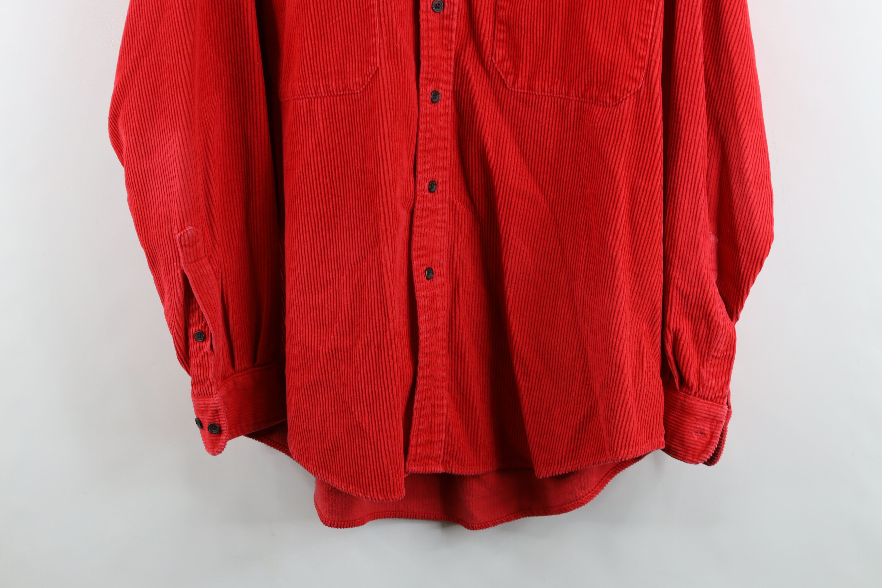 Vintage Vintage 90s Streetwear Corduroy Collared Button Down Shirt Size US XL / EU 56 / 4 - 3 Thumbnail
