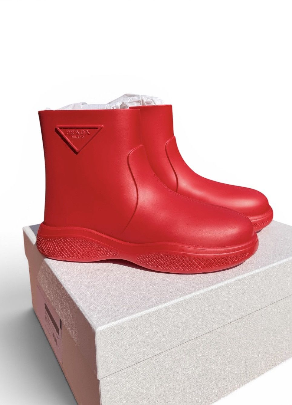 Prada Prada Pull-On Rain Booties Size US 9 / EU 42 - 4 Thumbnail