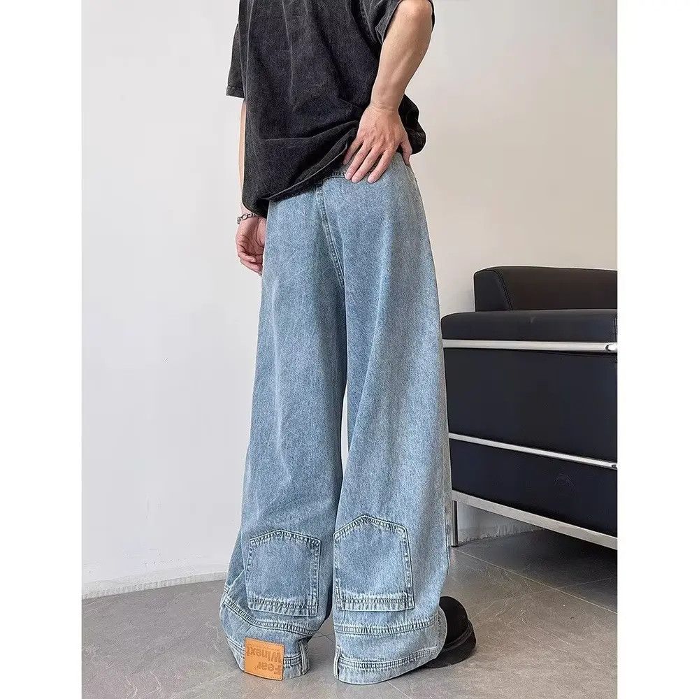 Japanese Brand × Jean Blue Inverted Baggy Denim Jeans Size US 30 / EU 46 - 2 Thumbnail