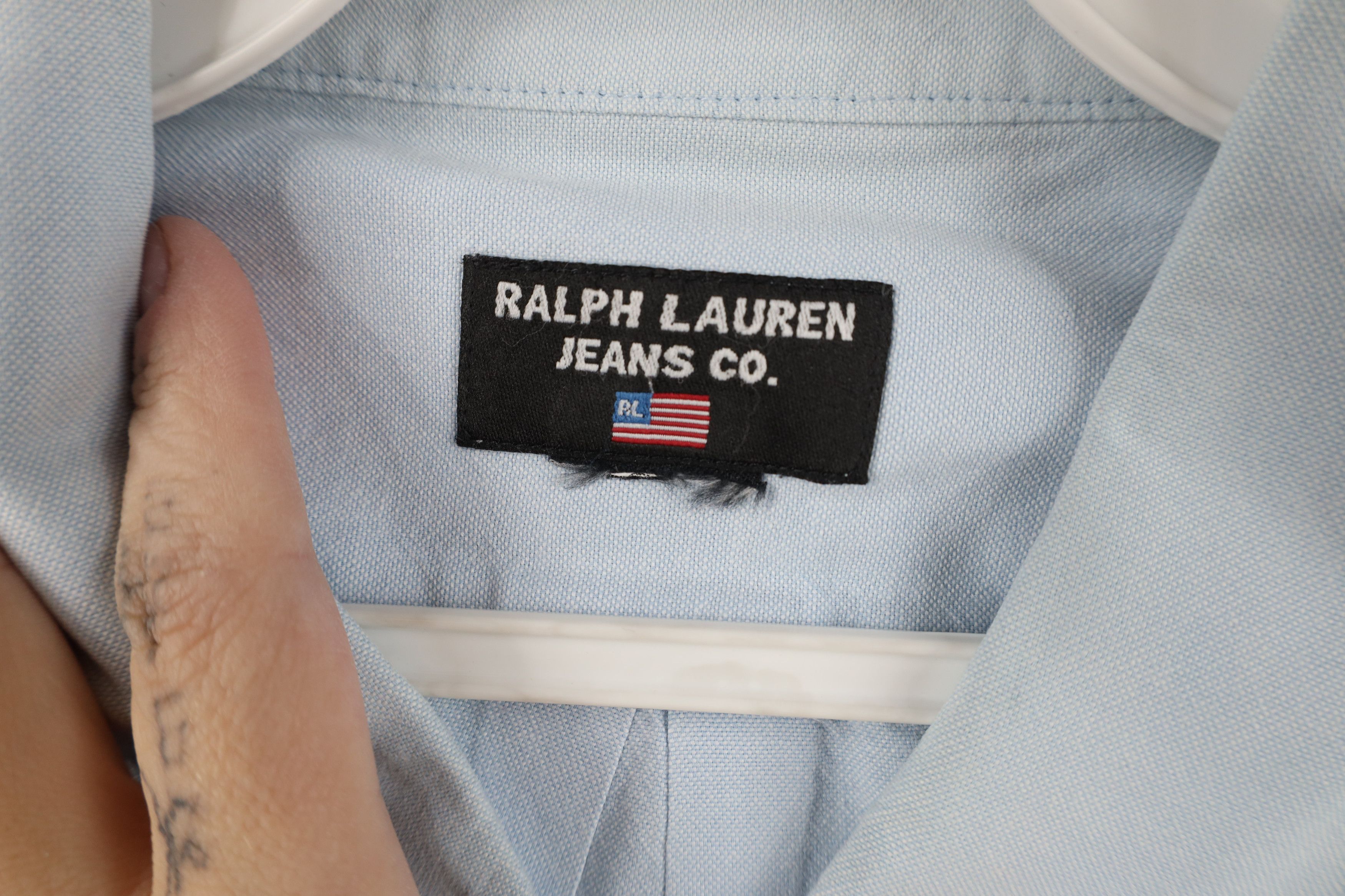 Ralph Lauren Vintage 90s Ralph Lauren USA Flag Oxford Button Down Shirt Size US XXL / EU 58 / 5 - 10 Thumbnail