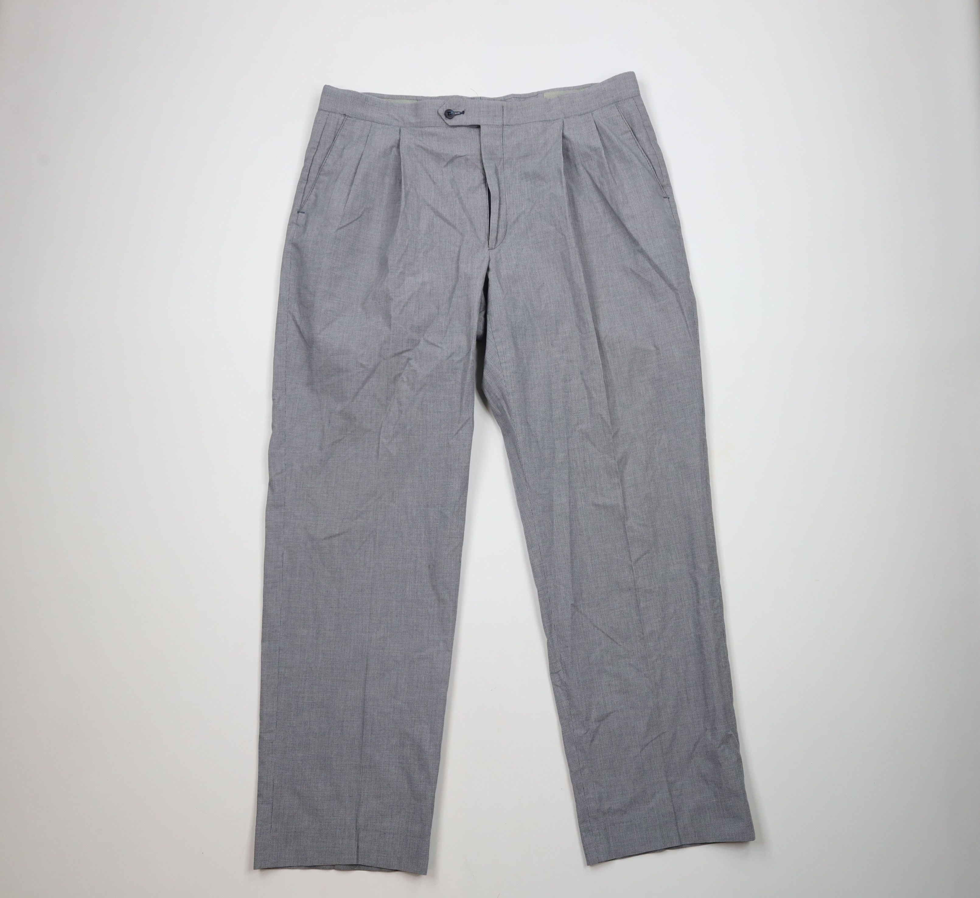 Vintage Vintage 90s Streetwear Wide Leg Chino Pants Houndstooth Size US 36 / EU 52 - 1 Thumbnail