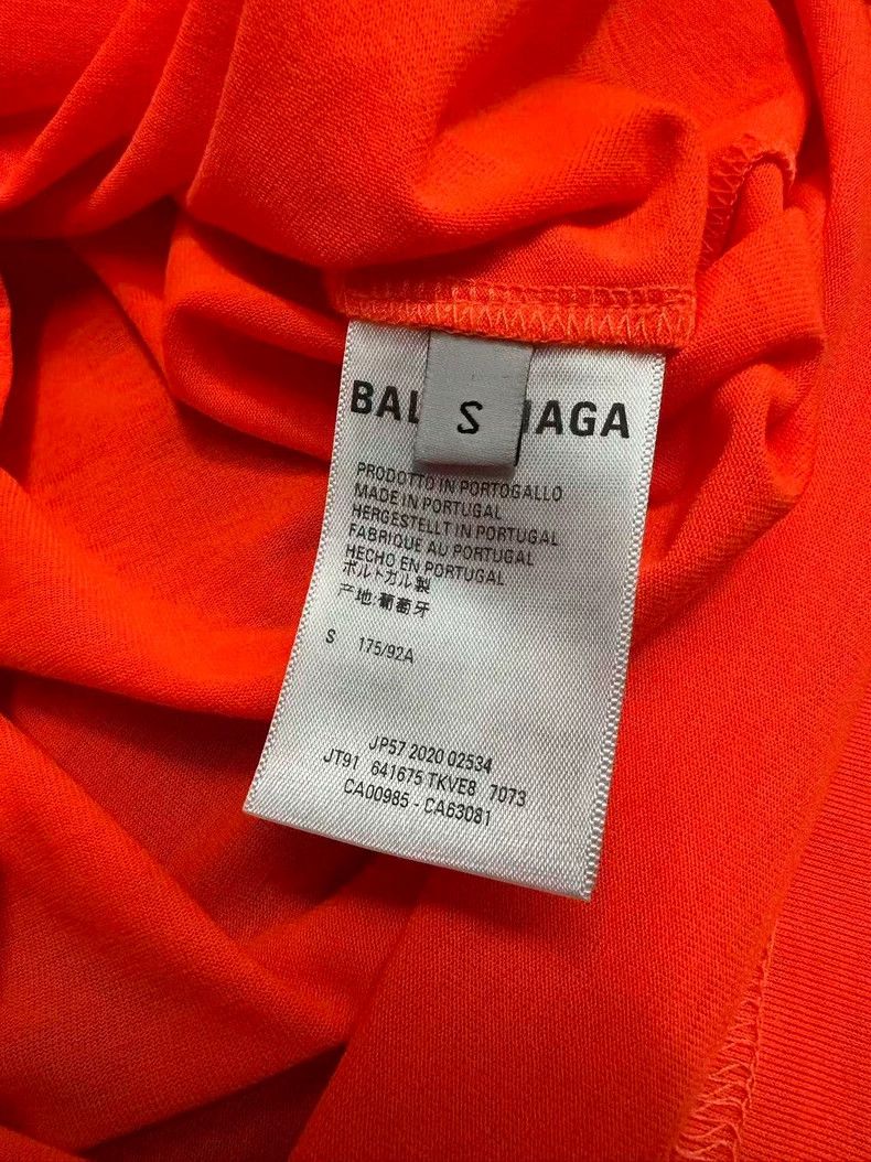Balenciaga Balenciaga Fluorescent orange cola short sleeve Size US S / EU 44-46 / 1 - 5 Thumbnail