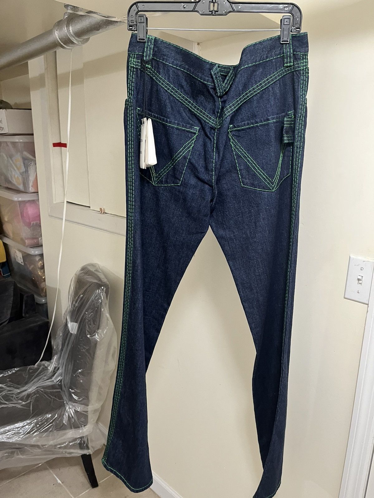 Bottega Veneta Bottega Veneta Topstitch Straight Leg Denim Jeans Sz 50 Size US 34 / EU 50 - 3 Thumbnail