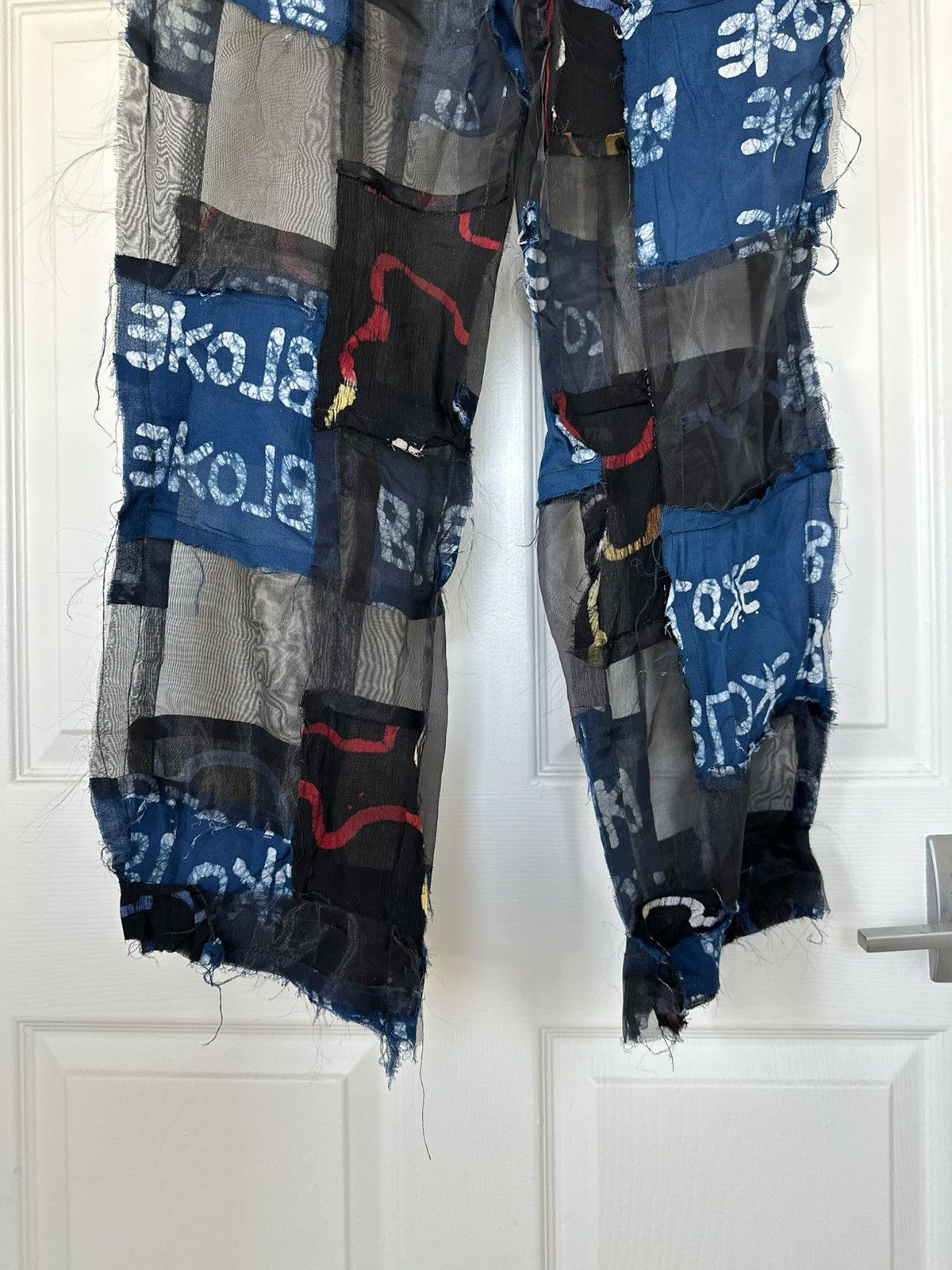 Other Bloke - 1/1 Handmade Patchwork Trousers Size US 31 - 3 Thumbnail