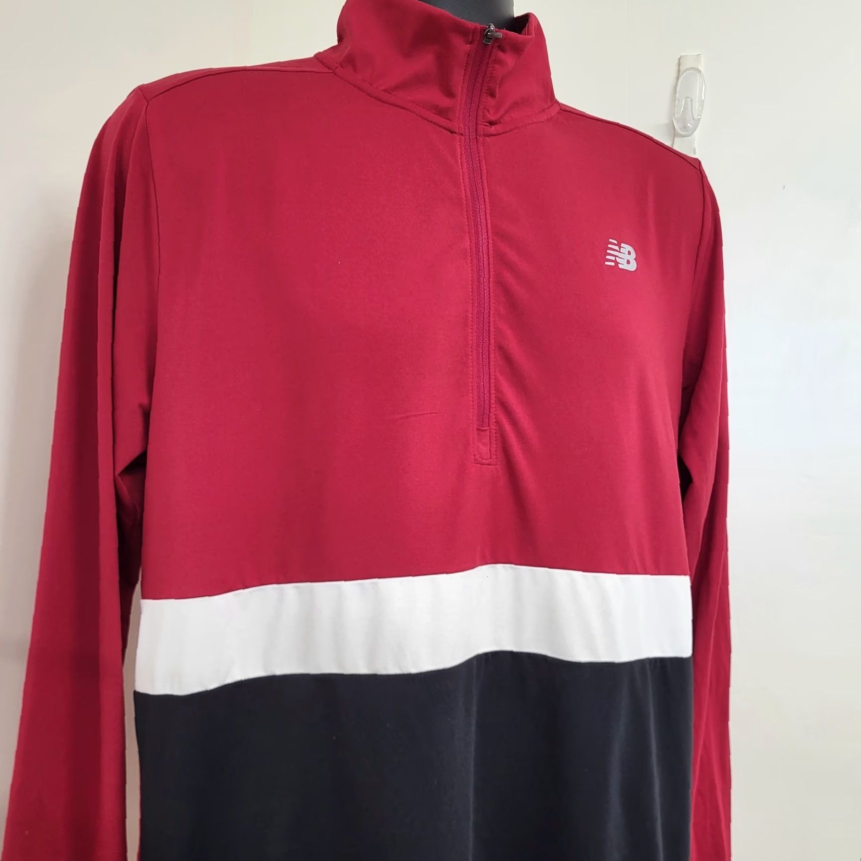 New Balance New Balance Shirt Men’s M 1/2 Zip Red Dry Wicking Running Athletic Outdoor Logo - NB New York City Marathon Size US M / EU 48-50 / 2 - 3 Thumbnail