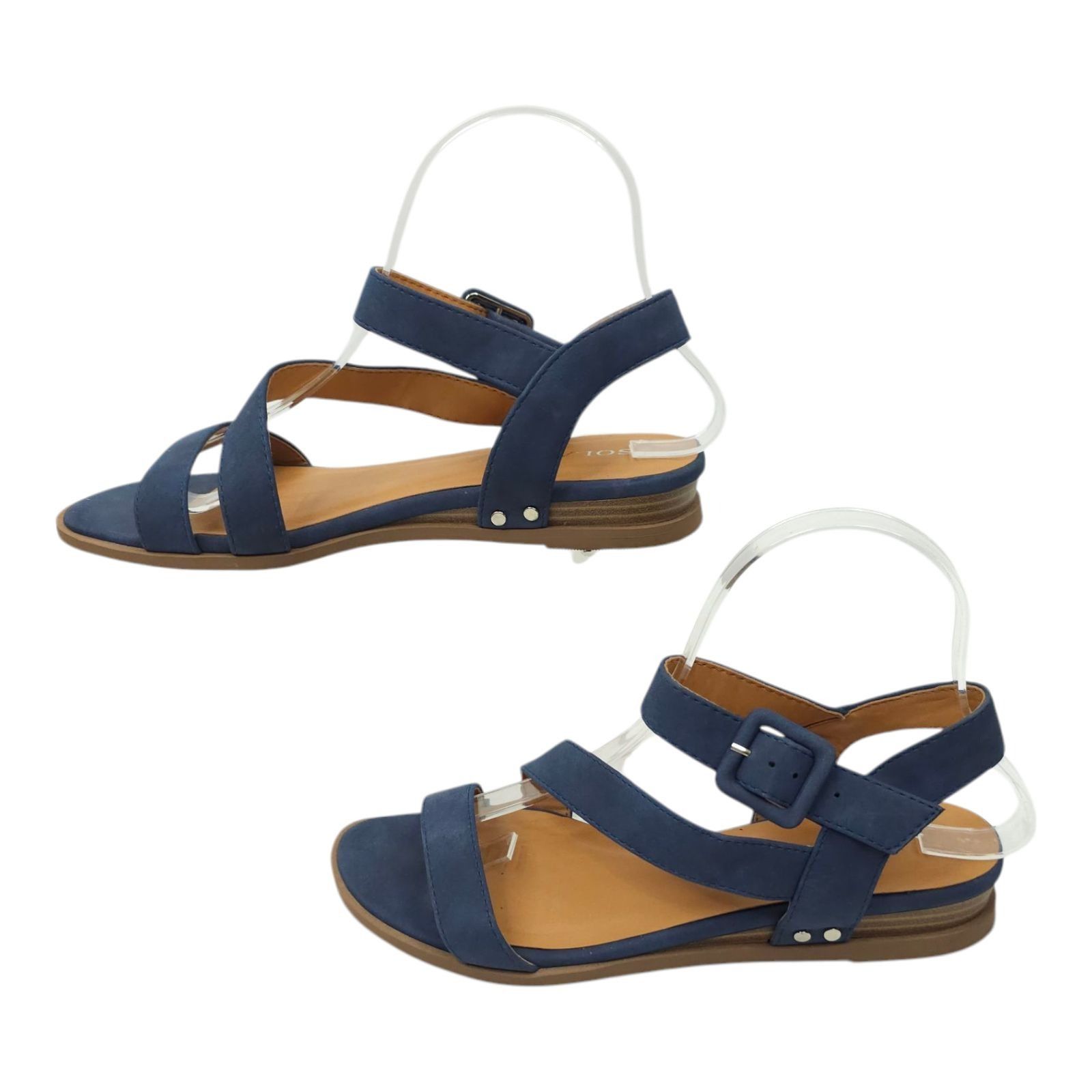 Other Solanz Sydney Strappy Sandals Womens 7 M Buckle Faux Leather Size US 7 / IT 37 - 1 Thumbnail