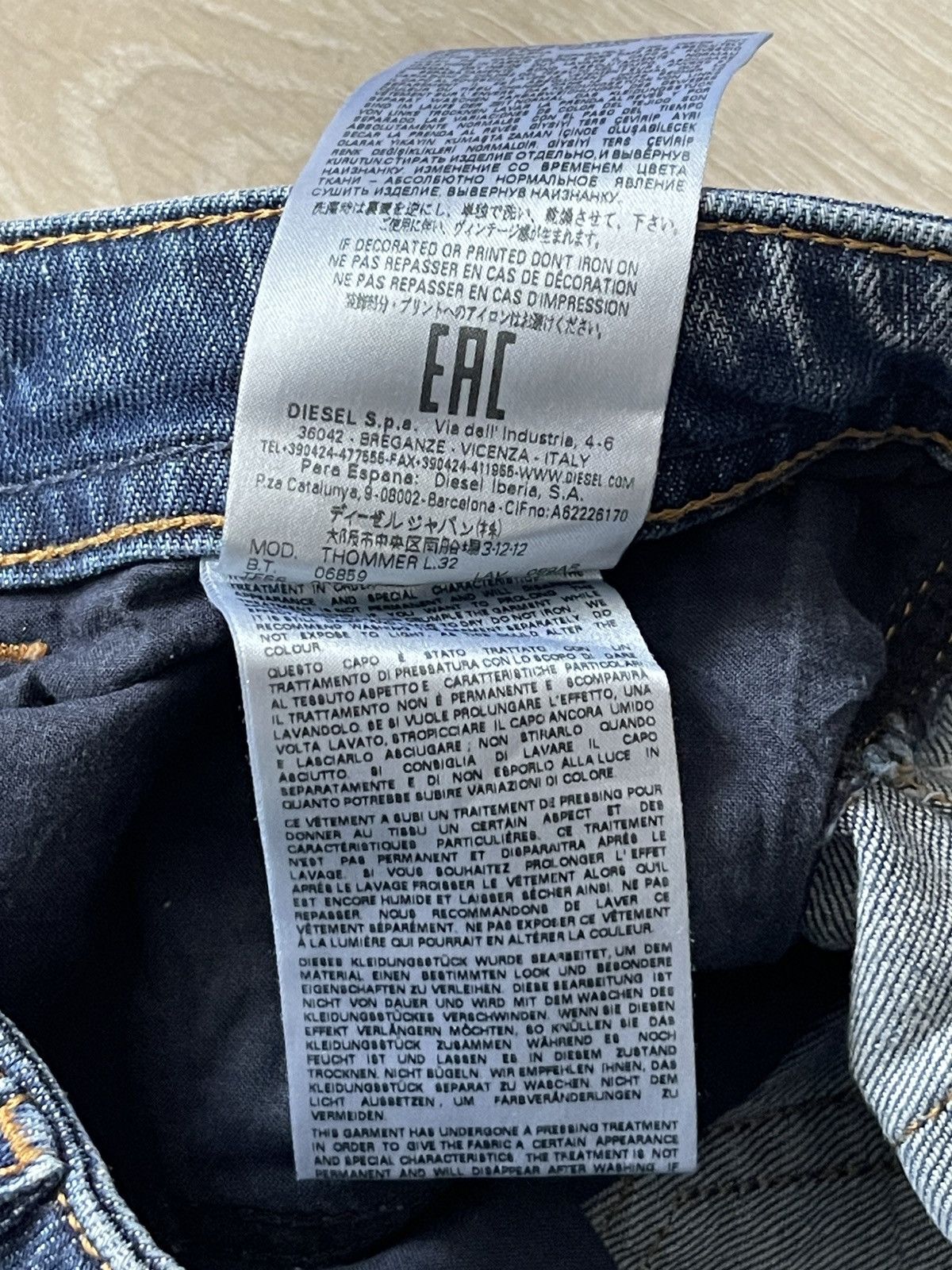 Diesel Diesel Thommer Jeans | W34 L32 | Made in Tunisia Size US 34 / EU 50 - 14 Thumbnail