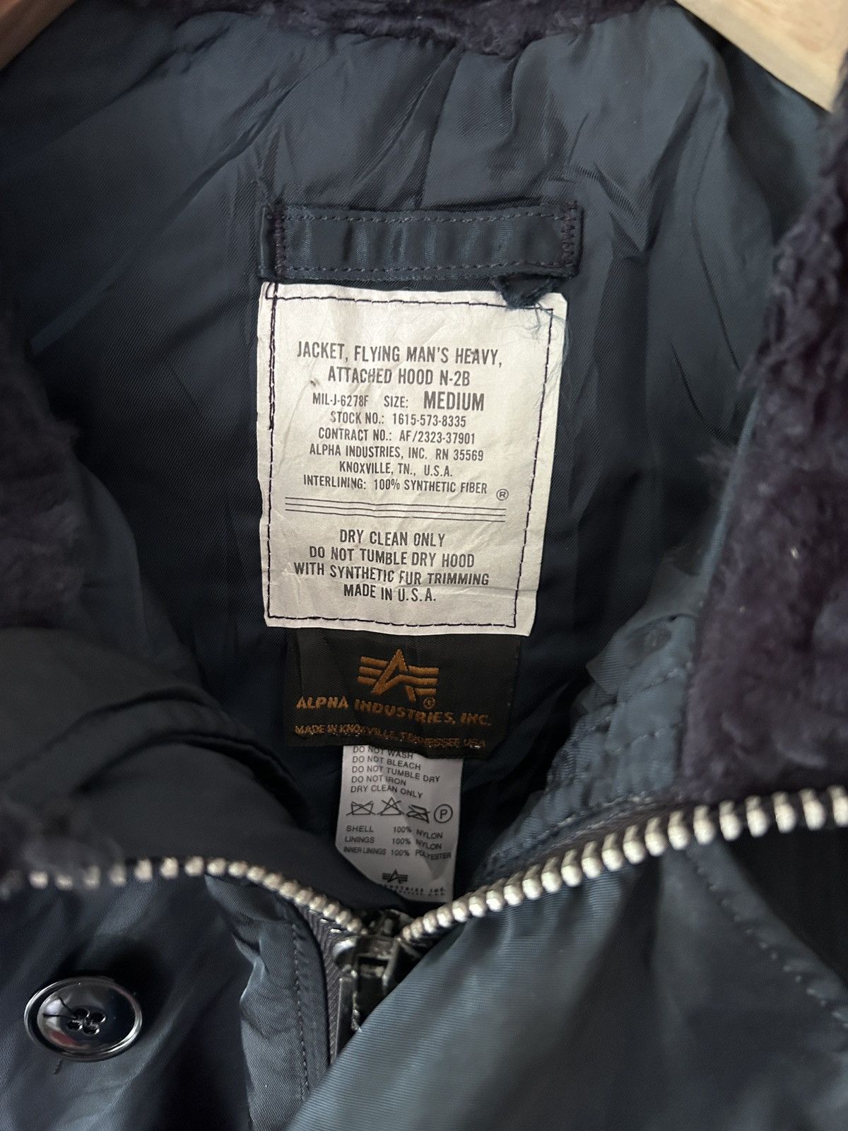 Alpha Industries Alpha Industries N2B Faux Fur Bomber Jacket Size US M / EU 48-50 / 2 - 3 Thumbnail