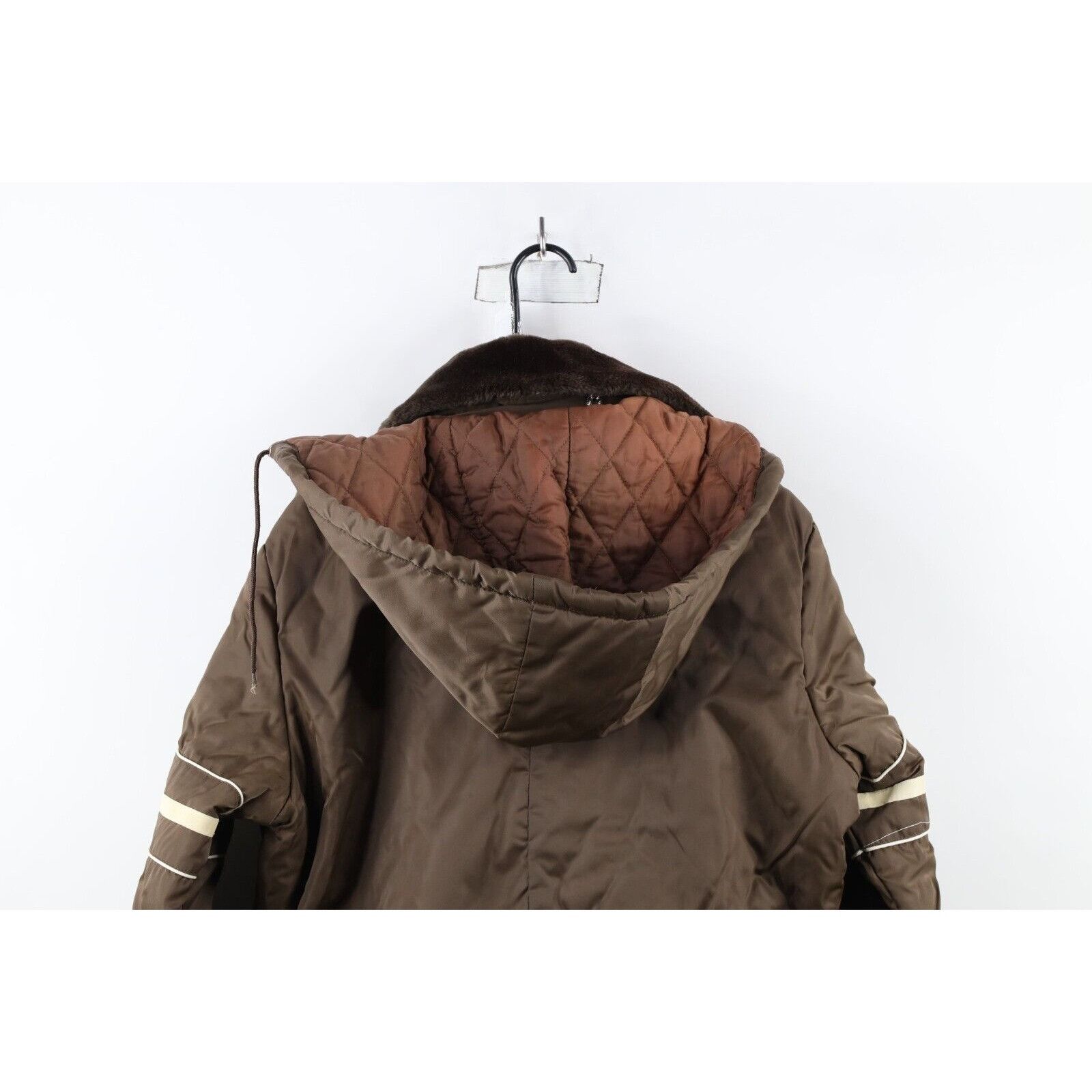 Vintage Vintage 70s Streetwear Quilted Hooded Snowmobile Snow Suit Size US L / EU 52-54 / 3 - 16 Thumbnail