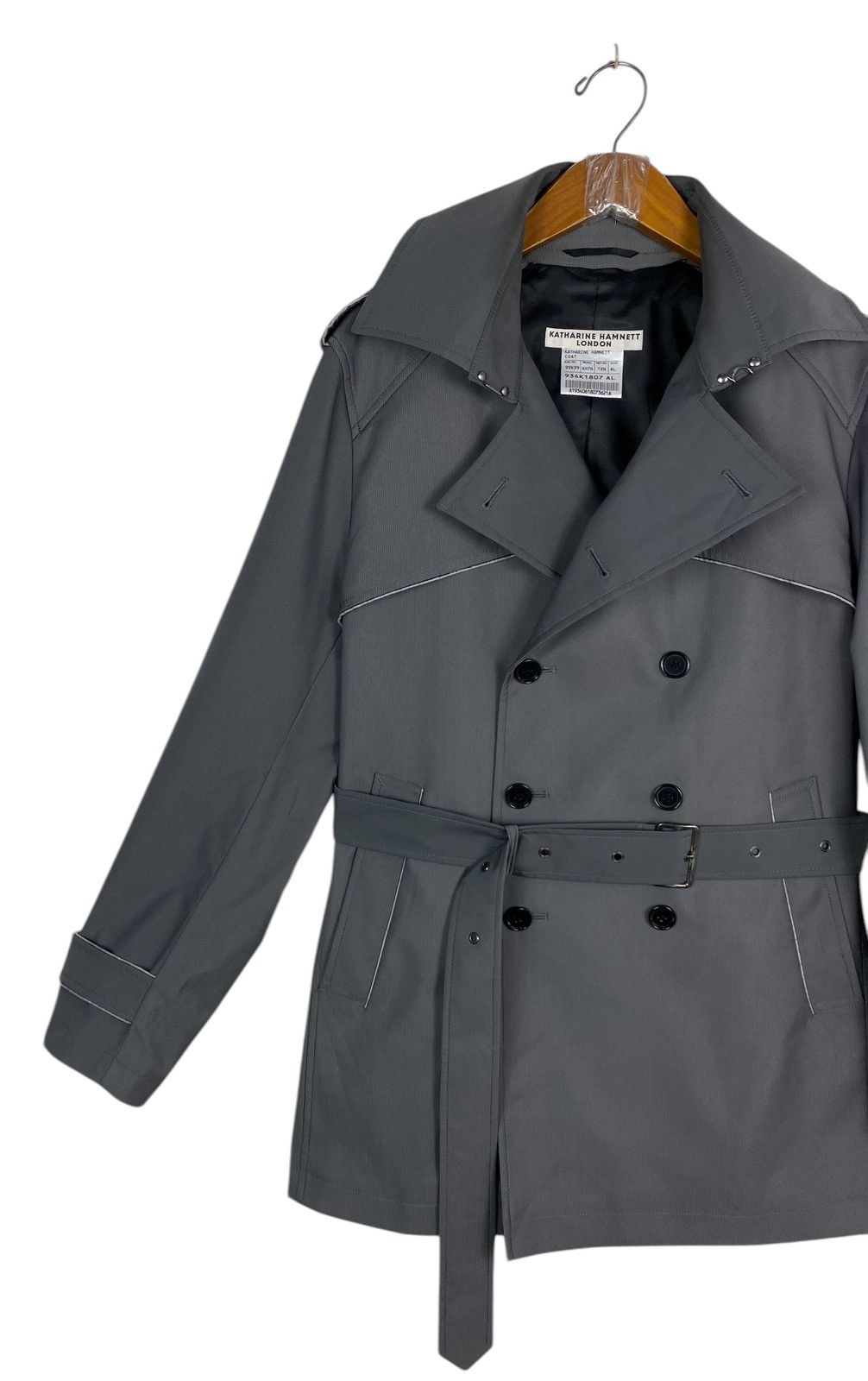 Katharine Hamnett London Rare‼️ Katharine Hamnett London Double-Breasted Trench Coat Size M / US 6-8 / IT 42-44 - 2 Thumbnail