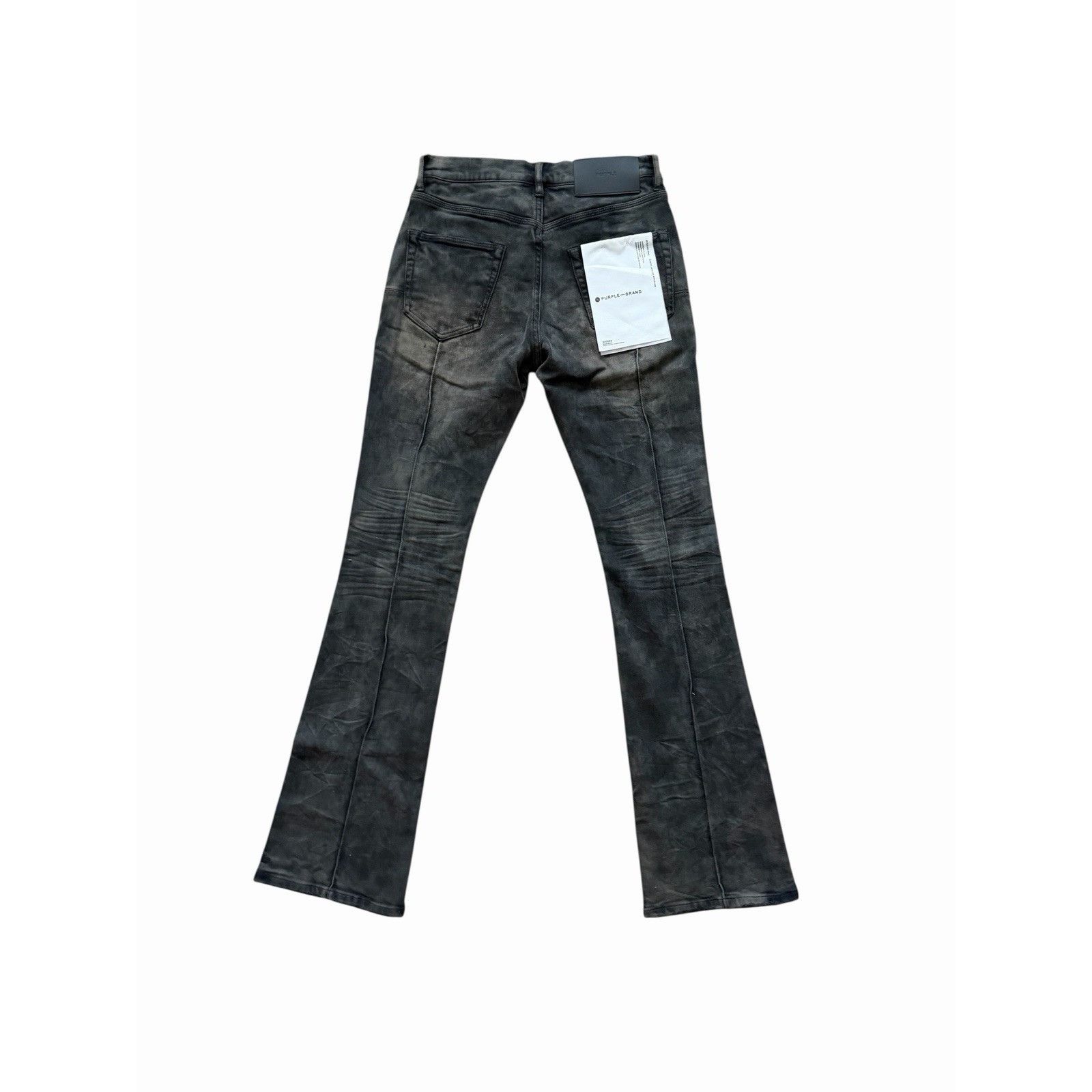 Purple Brand Jeans Pintuck Men Skinny Flare Black Size 29/32