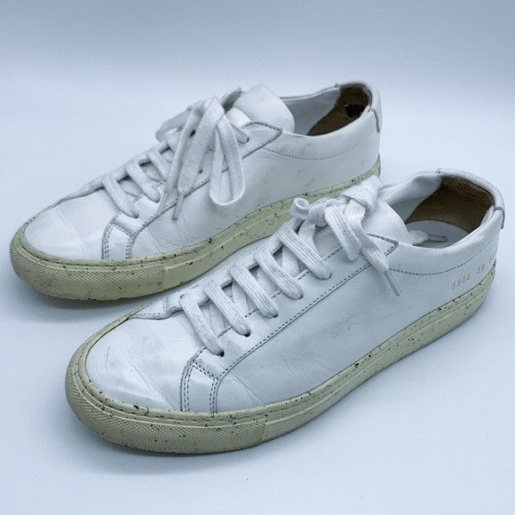 Common Projects Common Projects Women's White and Cream Sneakers Size US 7 / IT 37 - 5 Thumbnail