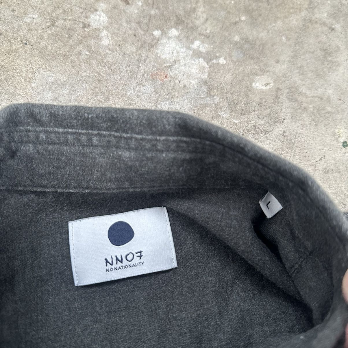 NN07 Band Collar cotton Shirt Size US L / EU 52-54 / 3 - 5 Thumbnail