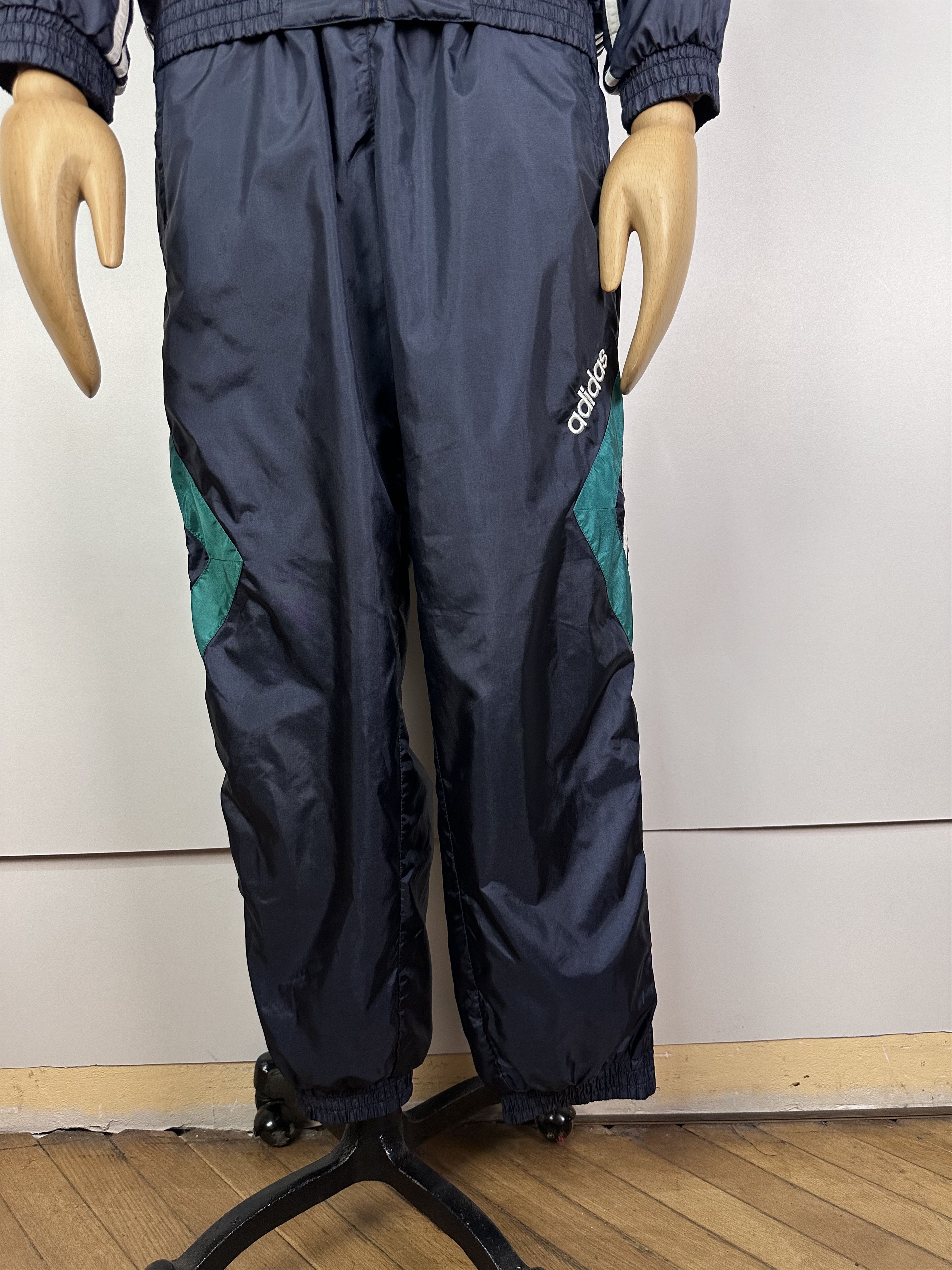 Vintage Adidas Nylon Track Suit Jacket Pants 90's Size S