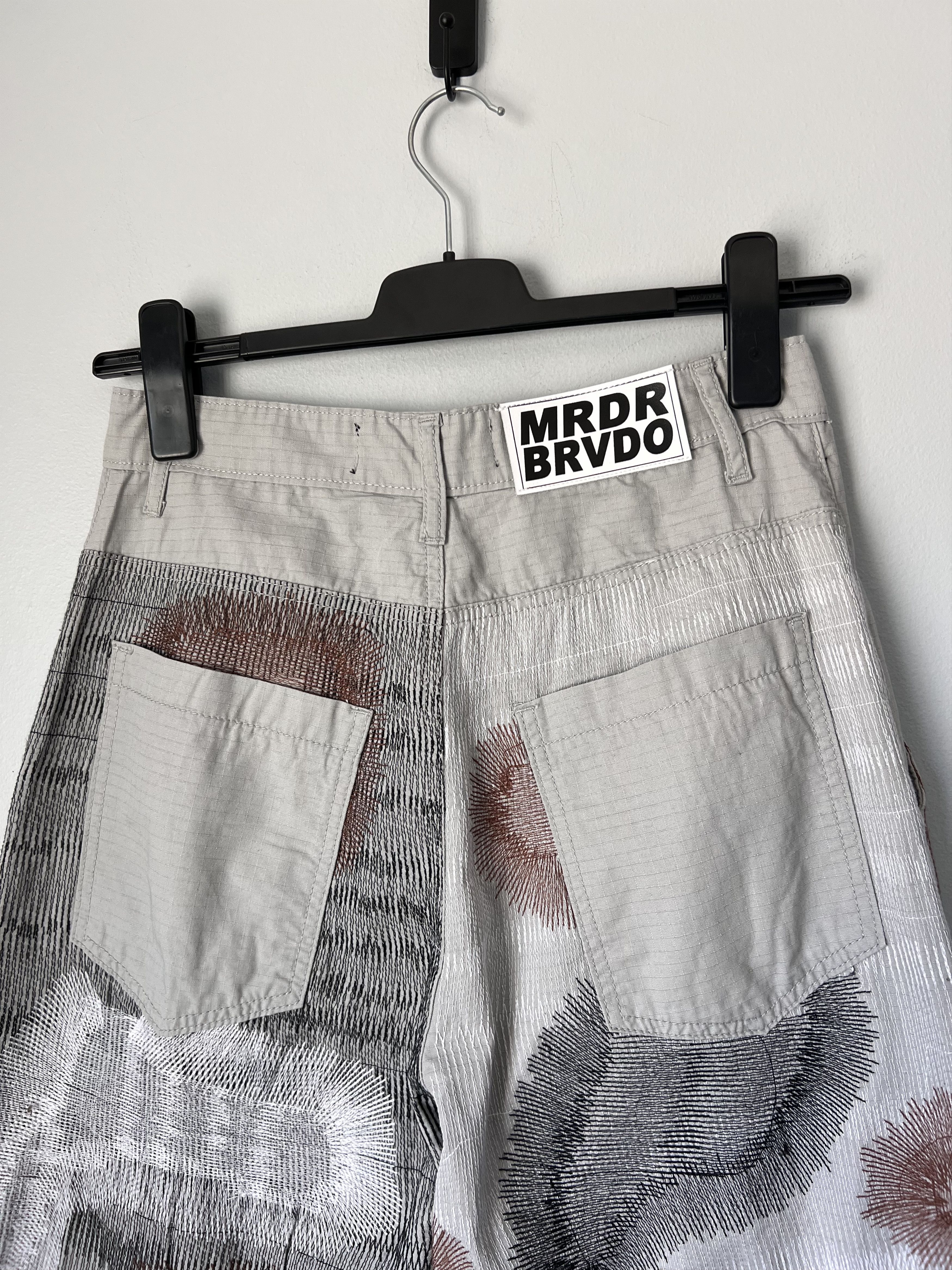 Who Decides War Who Decides War Darning Cargo Pants in Grey Size US 30 / EU 46 - 5 Thumbnail