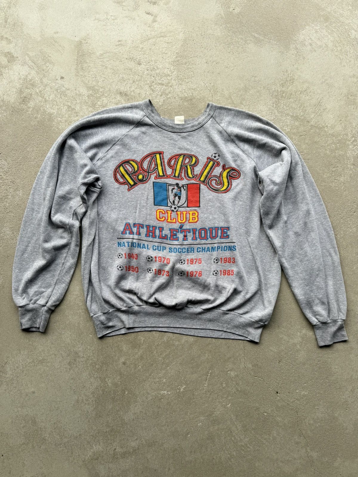 Rare! 1985 PSG Paris Football Club Sweatshirt