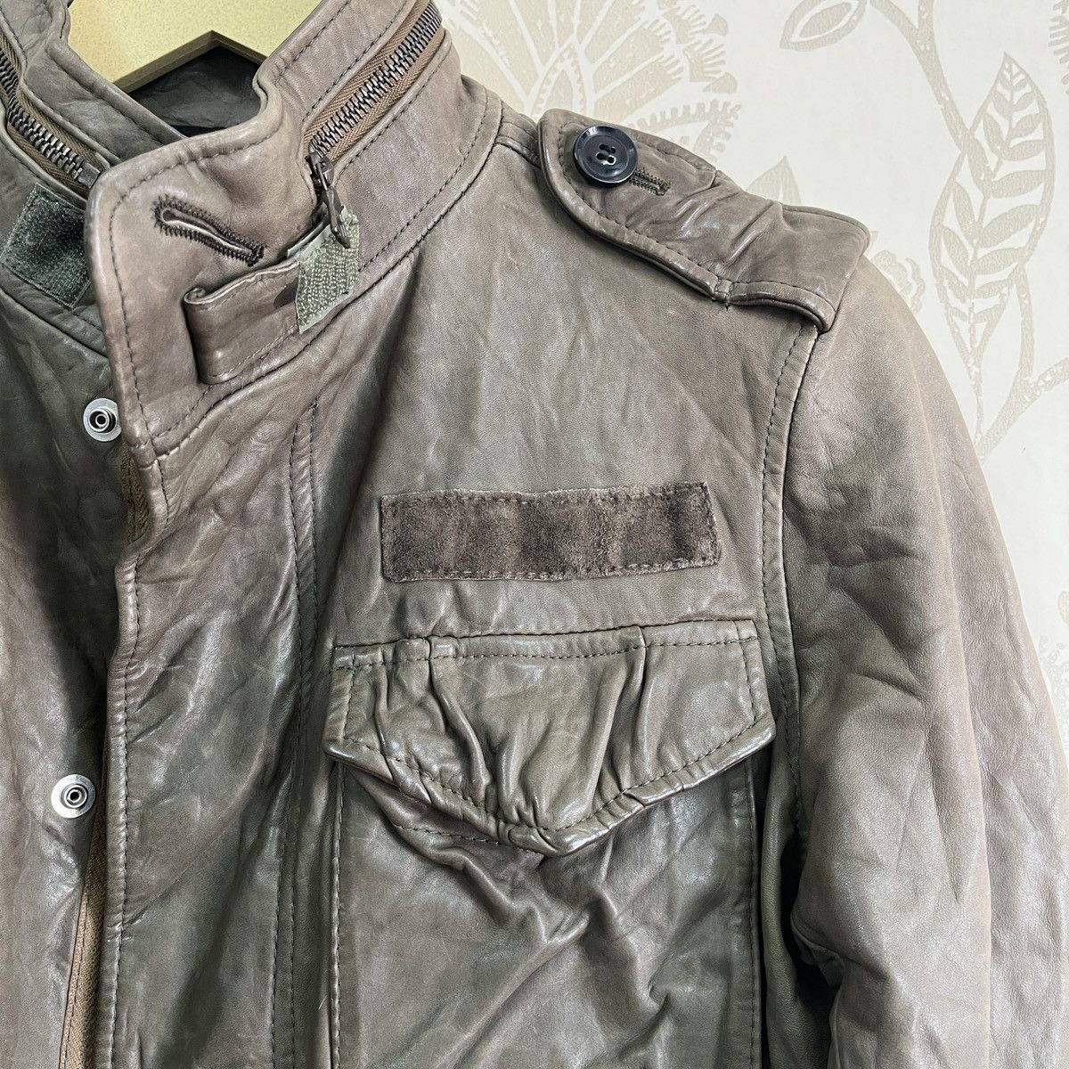 AZ by junhashimoto × Freewheelers × junhashimoto Jun Hashimoto Leather Jacket Cowhide Riri Zippered Japan Size US S / EU 44-46 / 1 - 11 Thumbnail