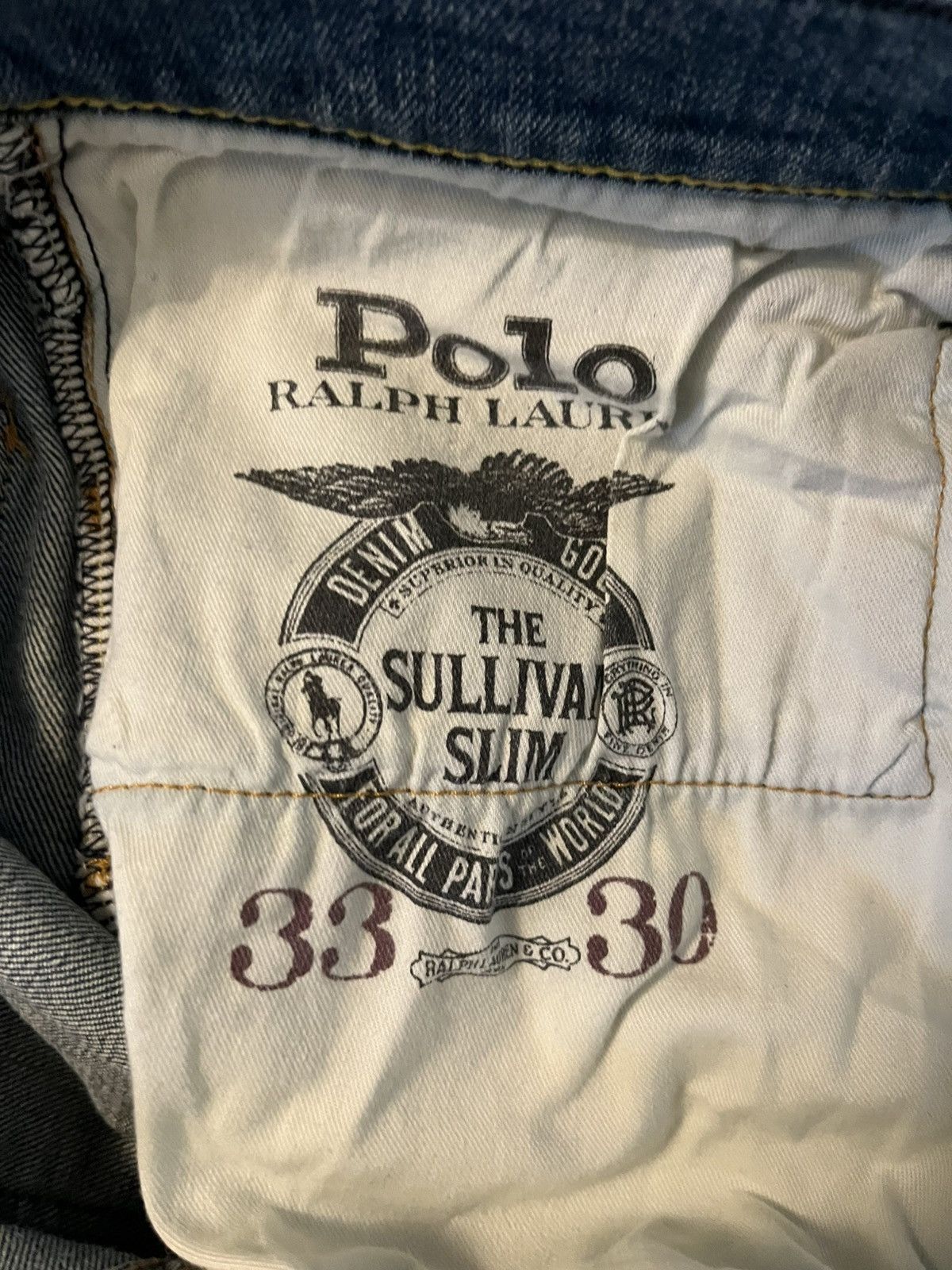 Polo Ralph Lauren Polo Ralph Lauren Men's Sullivan Slim-Fit Distressed Stretch Size US 33 - 8 Thumbnail