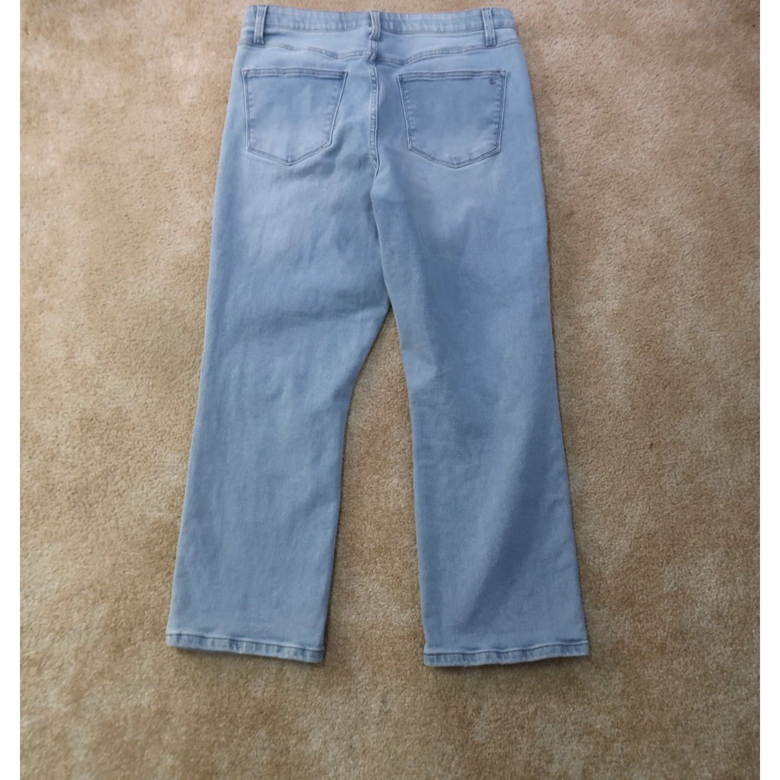 Vintage VINTAGE not, LuLaRoe Jeans High Rise Women 32 Blue Denim Straight 5-Pocket Stretch Comfort Size 24" / US 00 / IT 34 - 7 Thumbnail